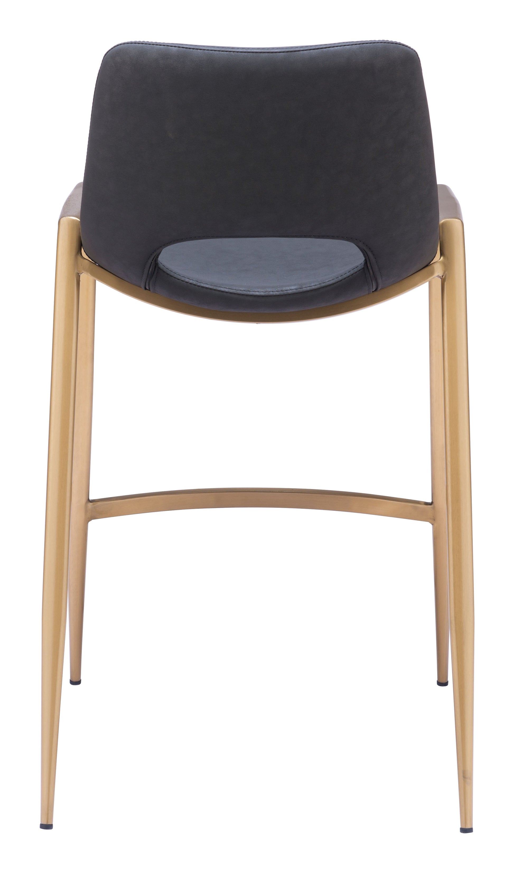 Desi Black & Gold Counter Stool (Set of 2) - Ornate Home