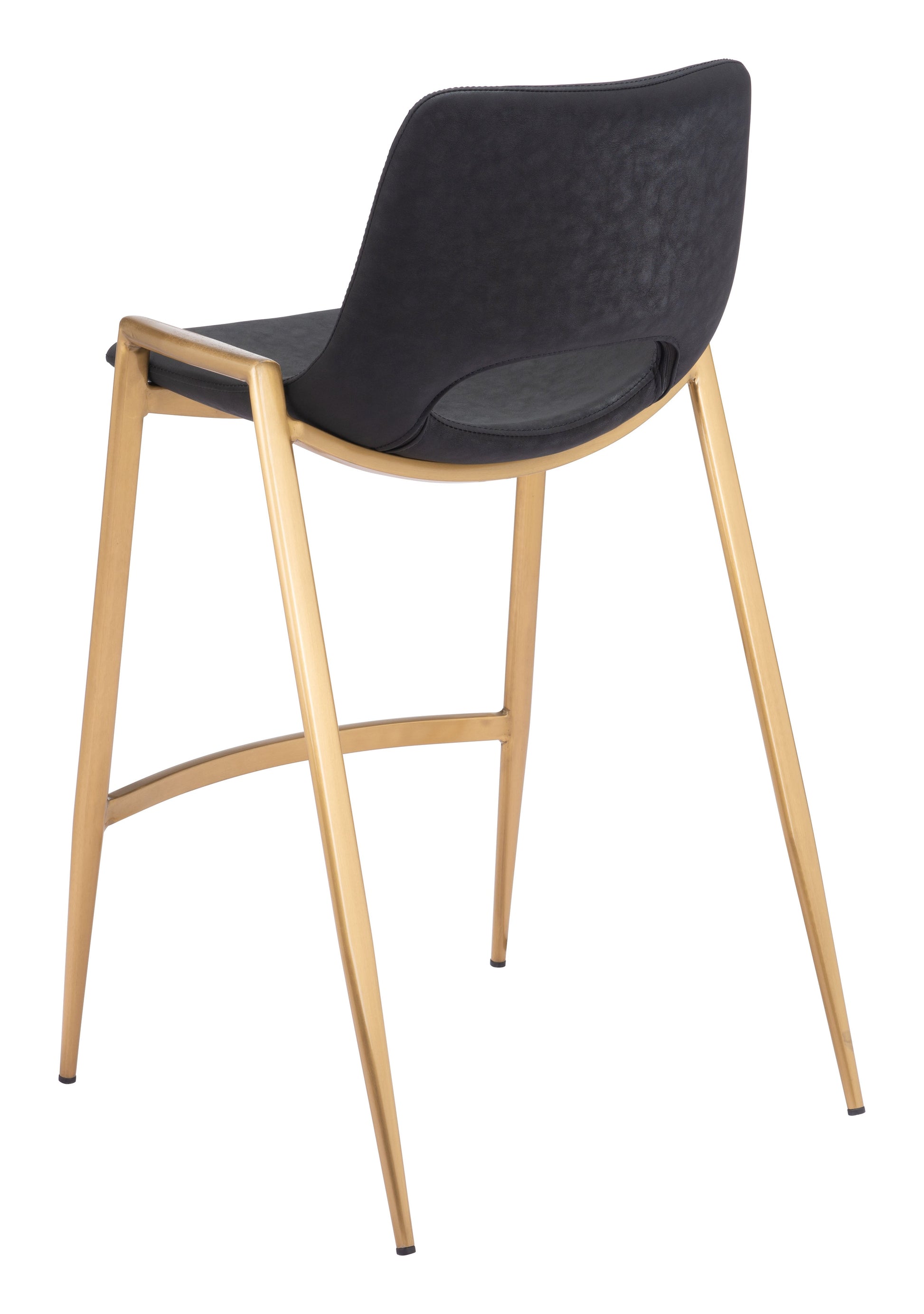 Desi Black & Gold Counter Stool (Set of 2) - Ornate Home