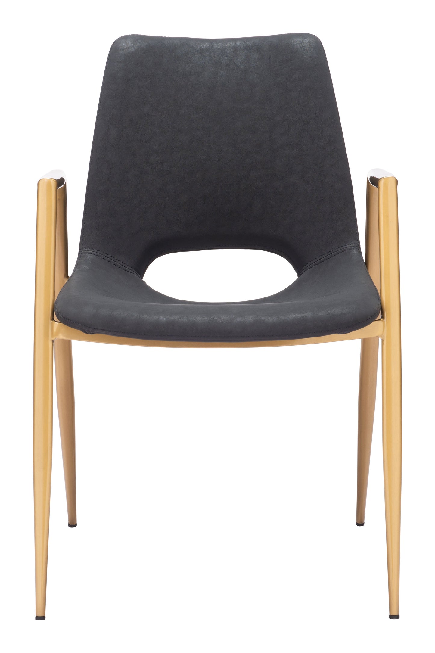 Desi Black & Gold Dining Chair (Set of 2) - Ornate Home
