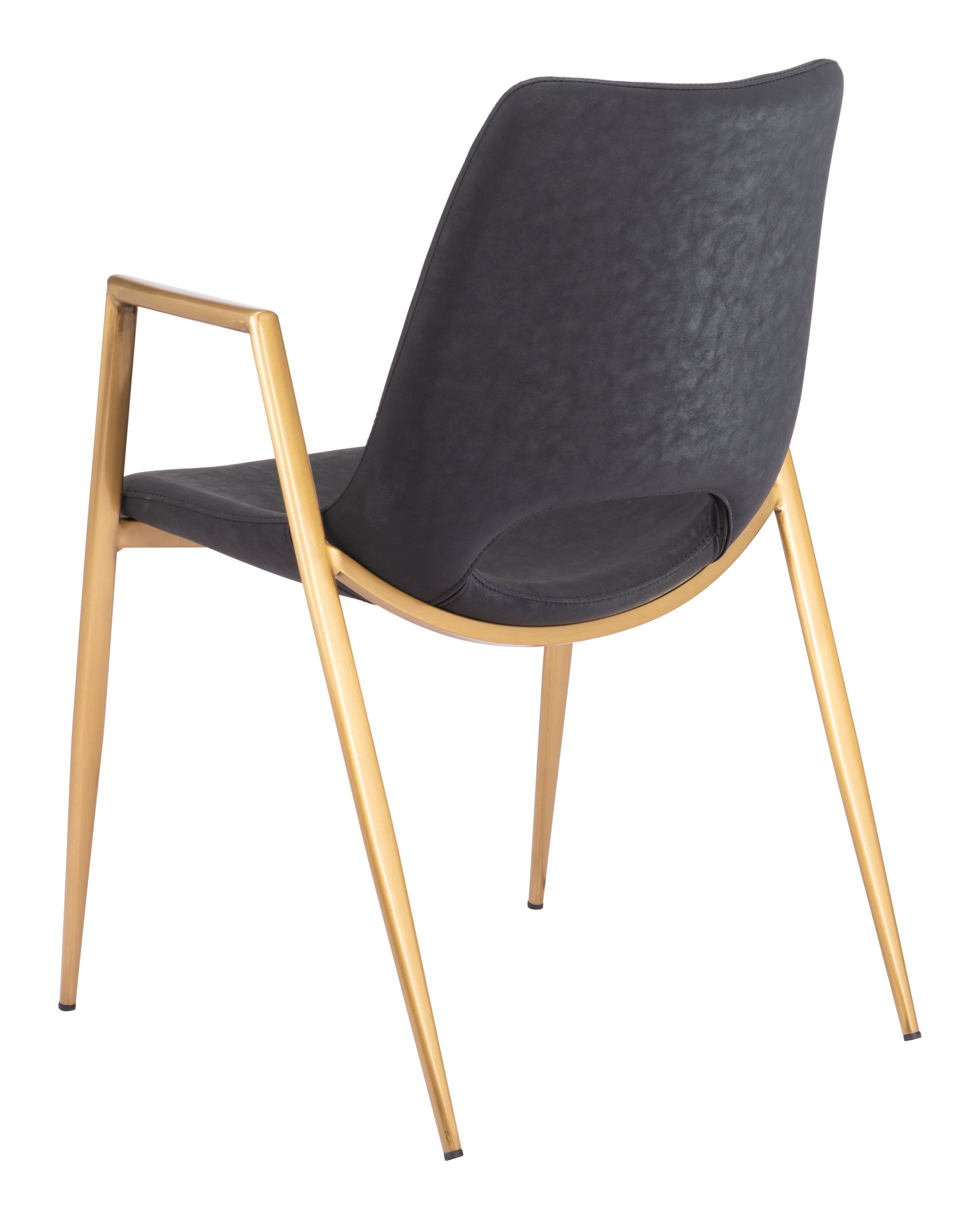 Desi Black & Gold Dining Chair (Set of 2) - Ornate Home