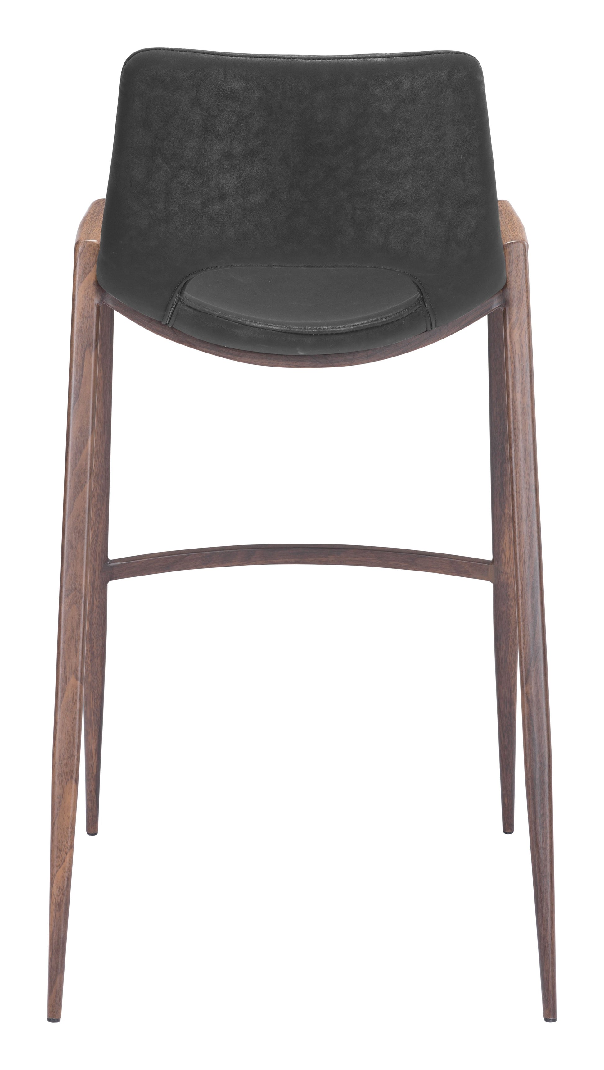 Desi Black & Walnut Barstool (Set of 2) - Ornate Home