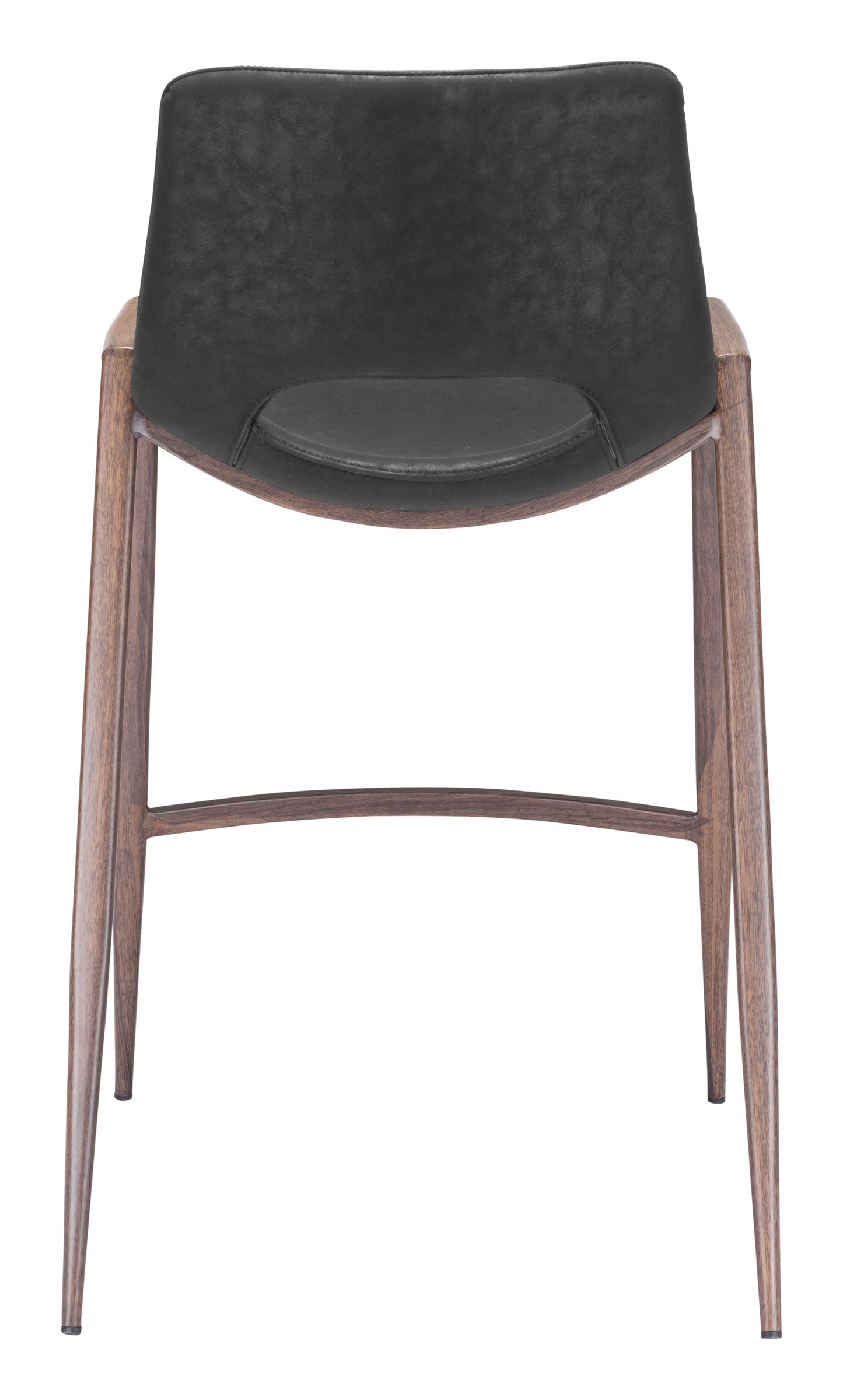 Desi Black & Walnut Counter Stool (Set of 2) - Ornate Home