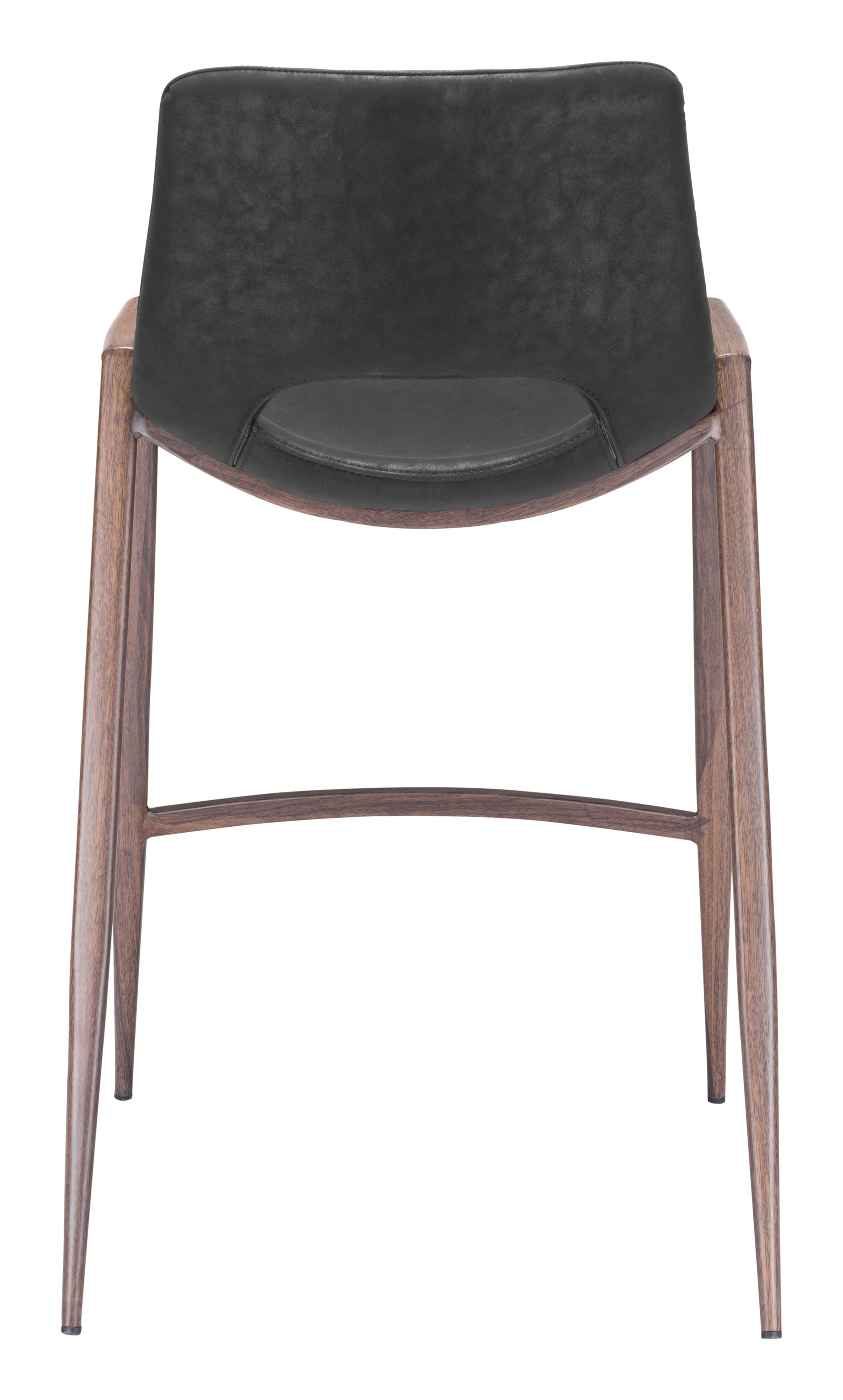 Desi Black & Walnut Counter Stool (Set of 2) - Ornate Home