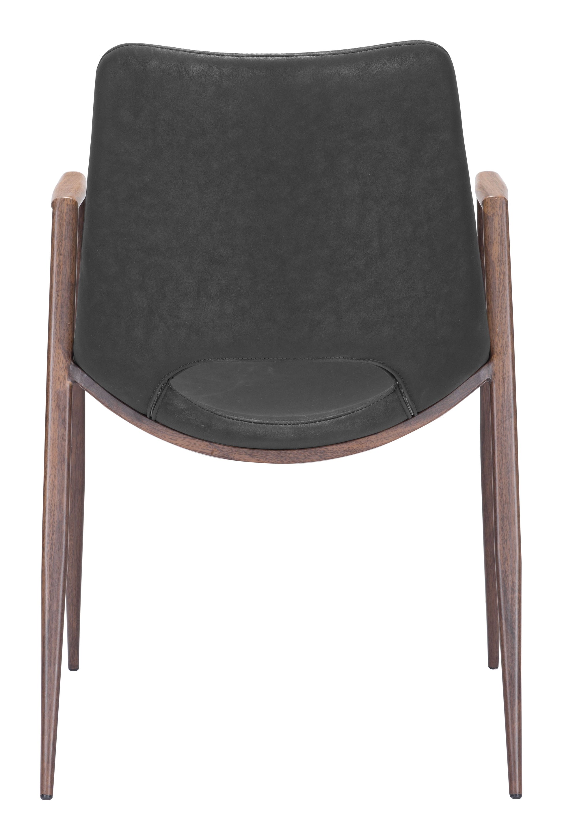 Desi Black & Walnut Dining Chair (Set of 2) - Ornate Home