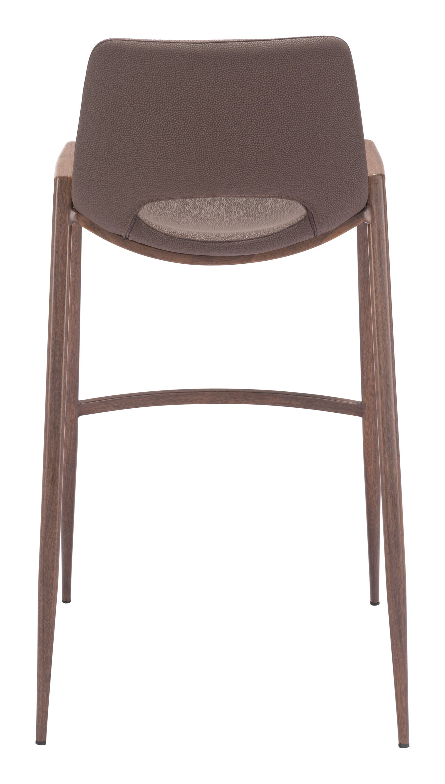 Desi Brown & Walnut Barstool (Set of 2) - Ornate Home