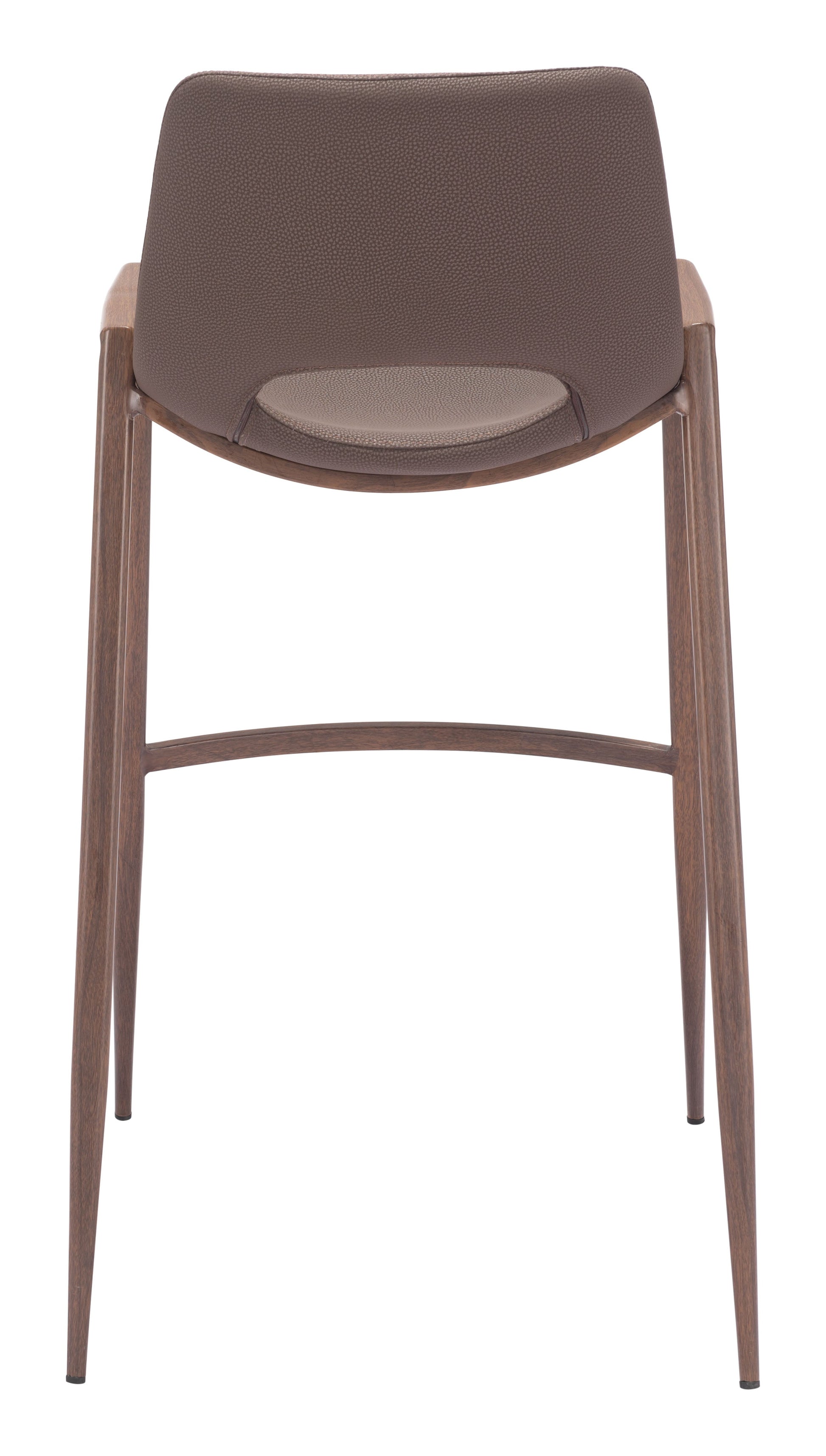 Desi Brown & Walnut Barstool (Set of 2) - Ornate Home