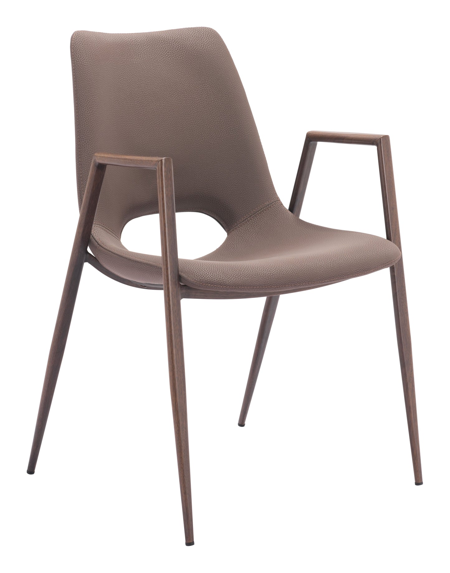 Desi Brown & Walnut Dining Chair (Set of 2) - Ornate Home