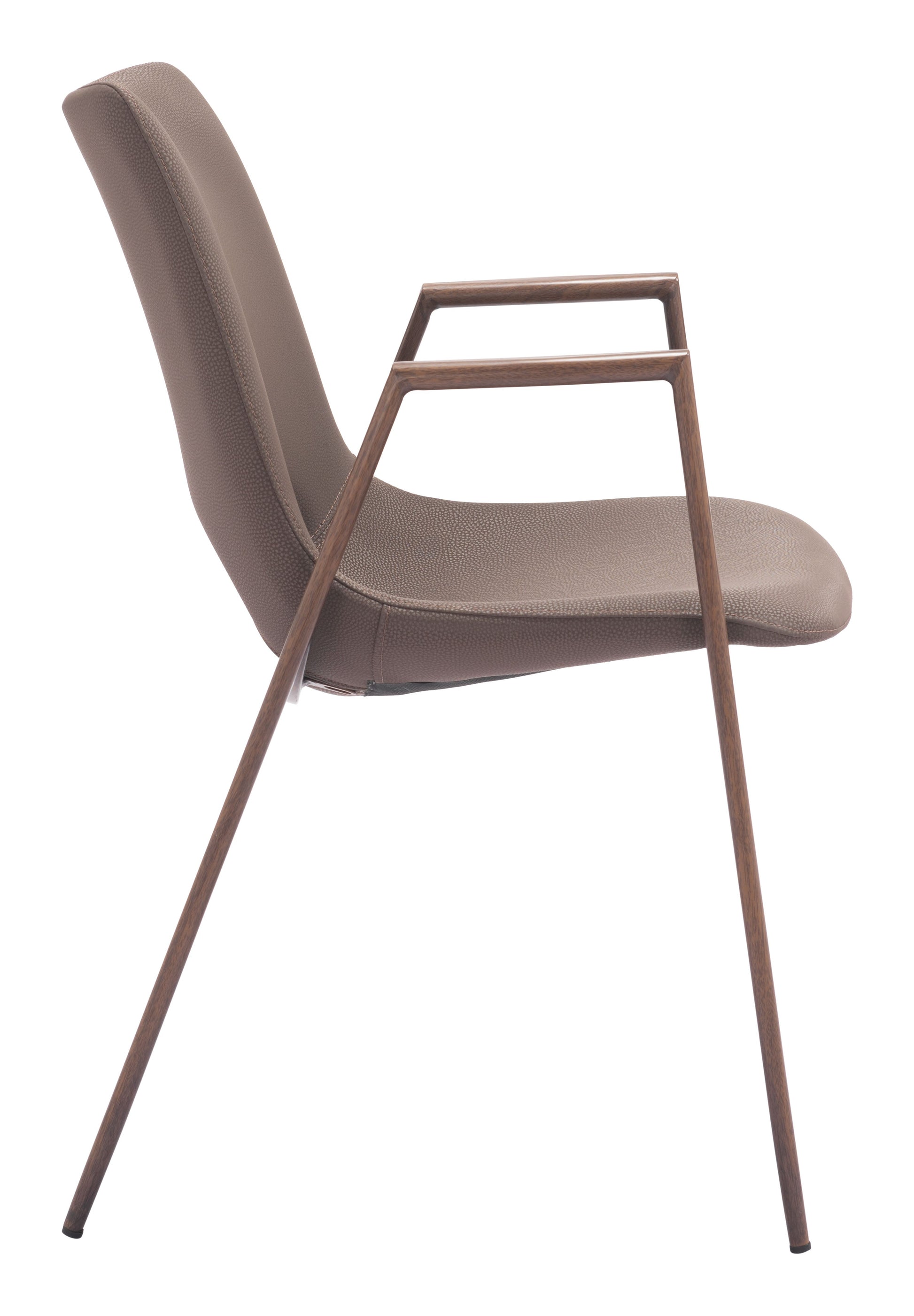 Desi Brown & Walnut Dining Chair (Set of 2) - Ornate Home