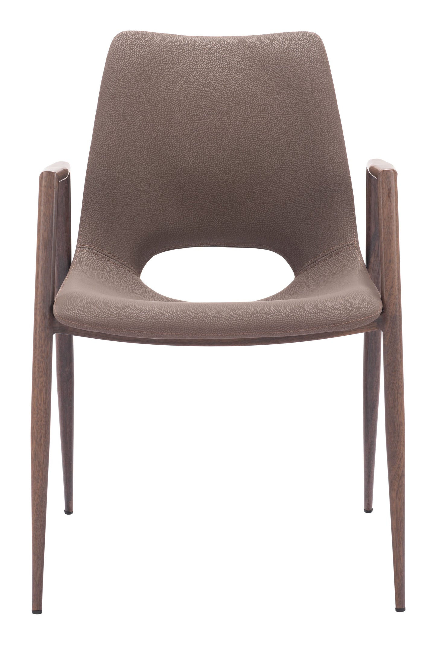 Desi Brown & Walnut Dining Chair (Set of 2) - Ornate Home