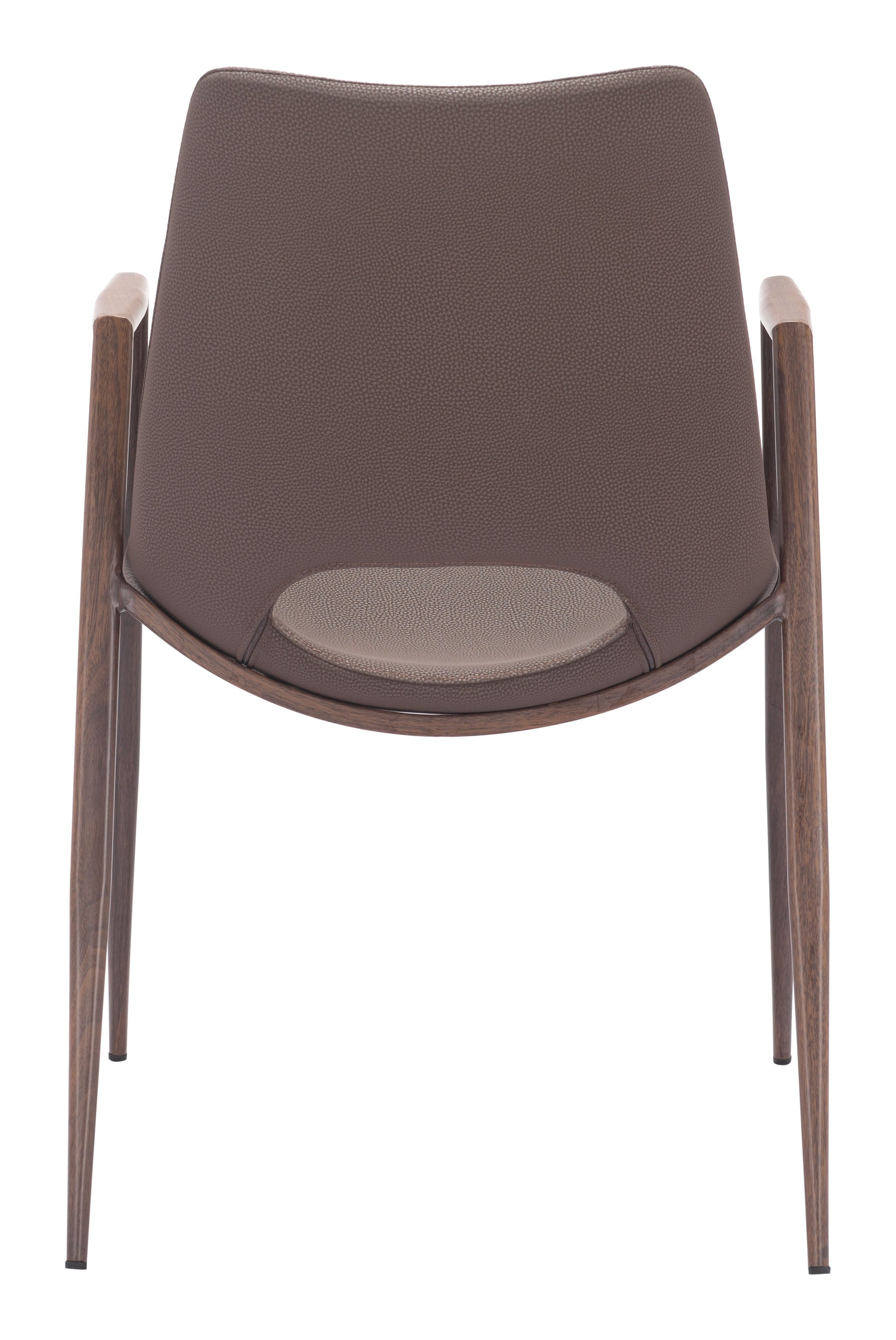 Desi Brown & Walnut Dining Chair (Set of 2) - Ornate Home