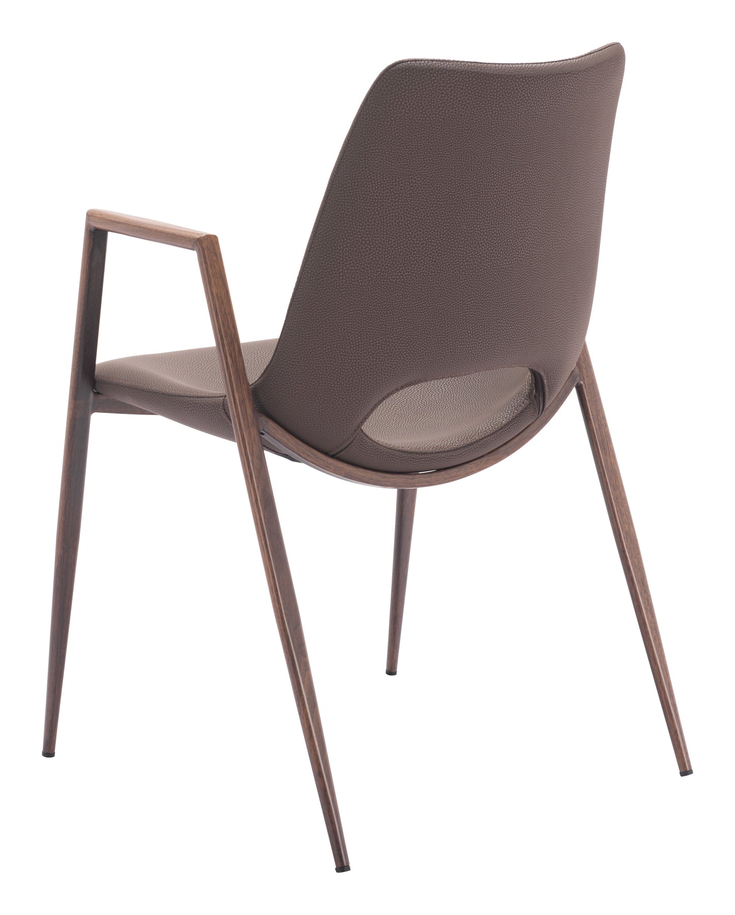 Desi Brown & Walnut Dining Chair (Set of 2) - Ornate Home