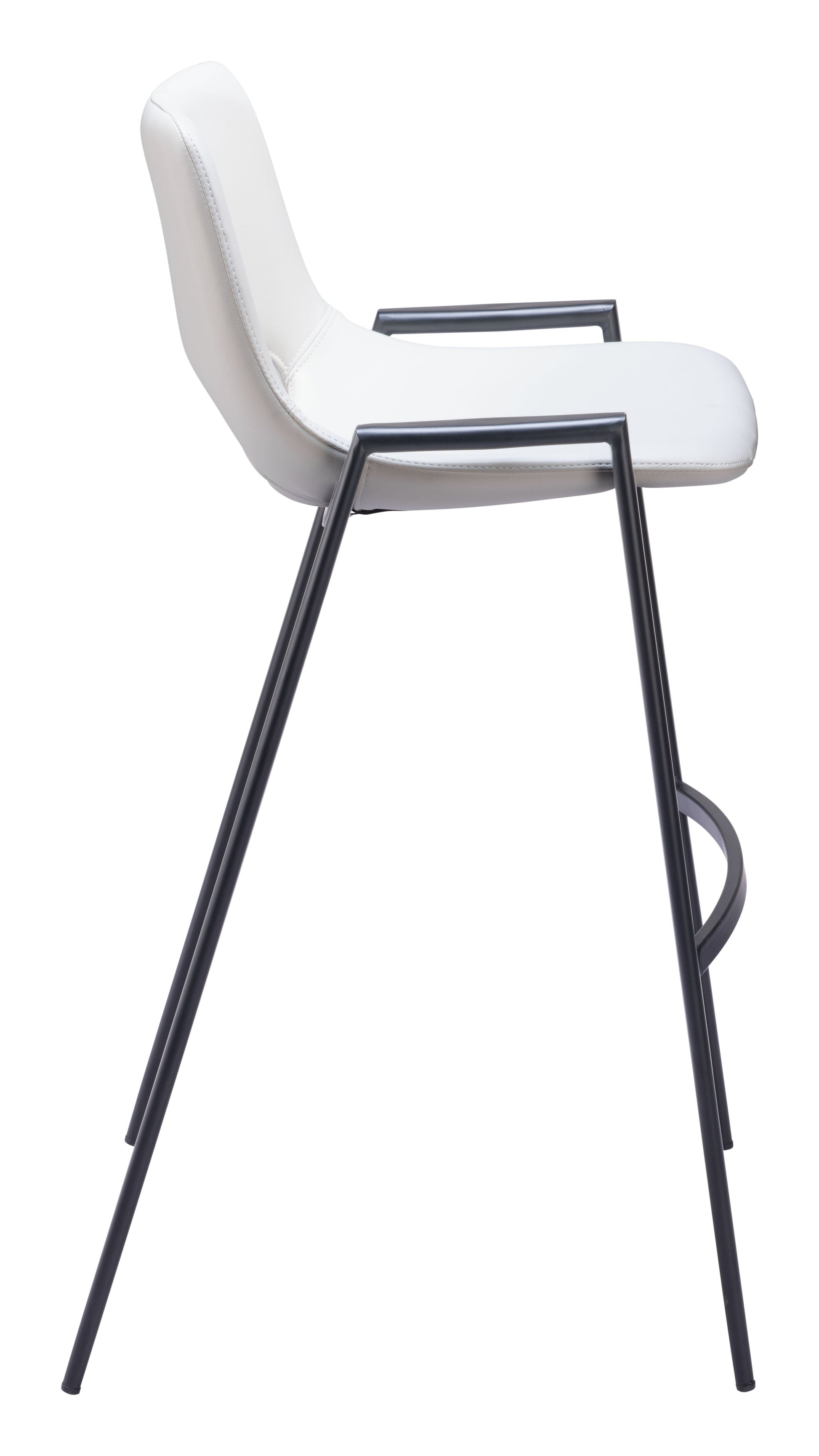Desi White Barstool (Set of 2) - Ornate Home
