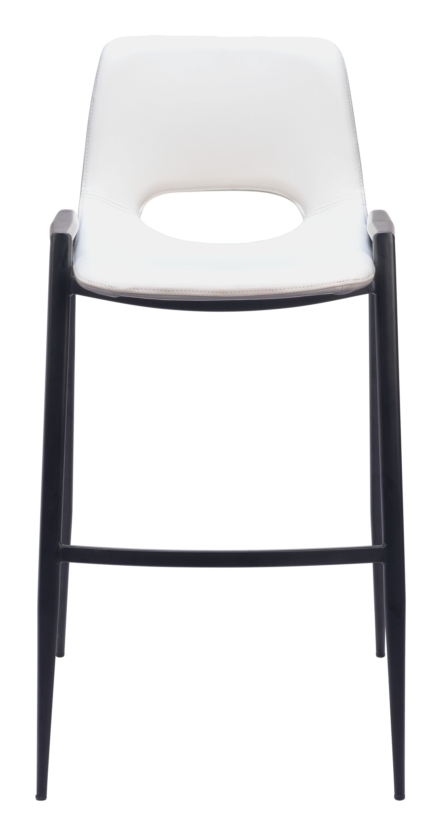Desi White Barstool (Set of 2) - Ornate Home