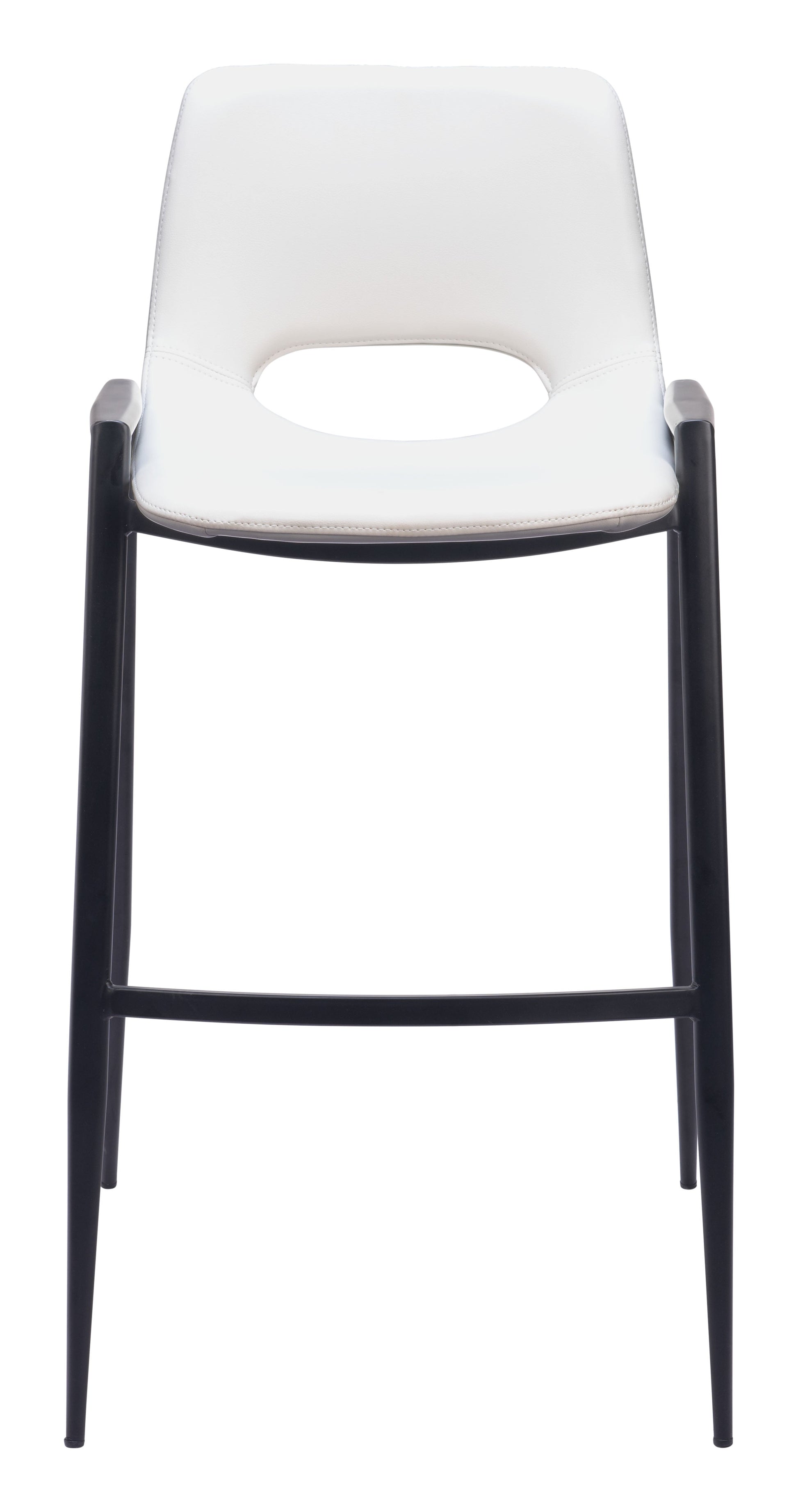 Desi White Barstool (Set of 2) - Ornate Home