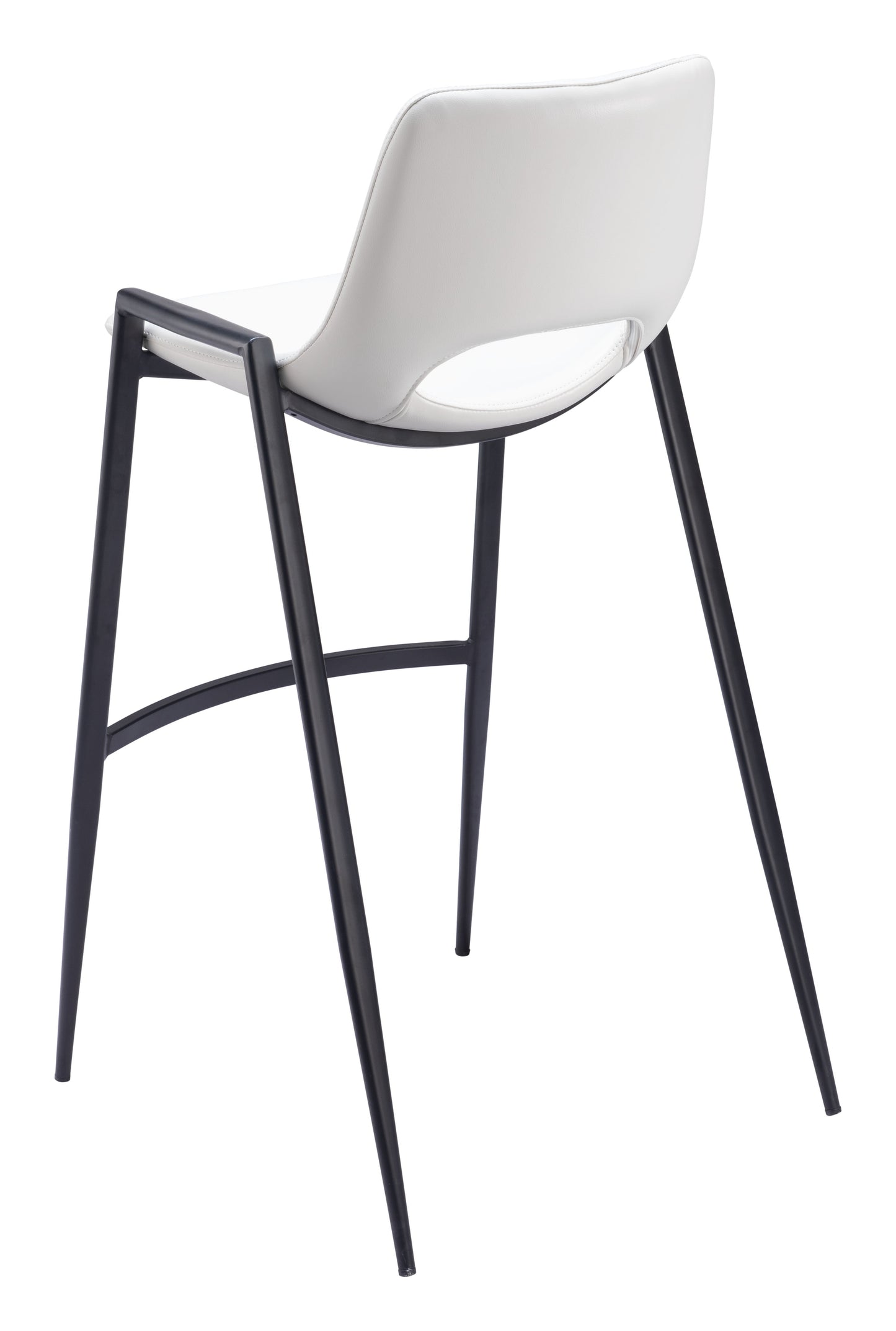 Desi White Barstool (Set of 2) - Ornate Home