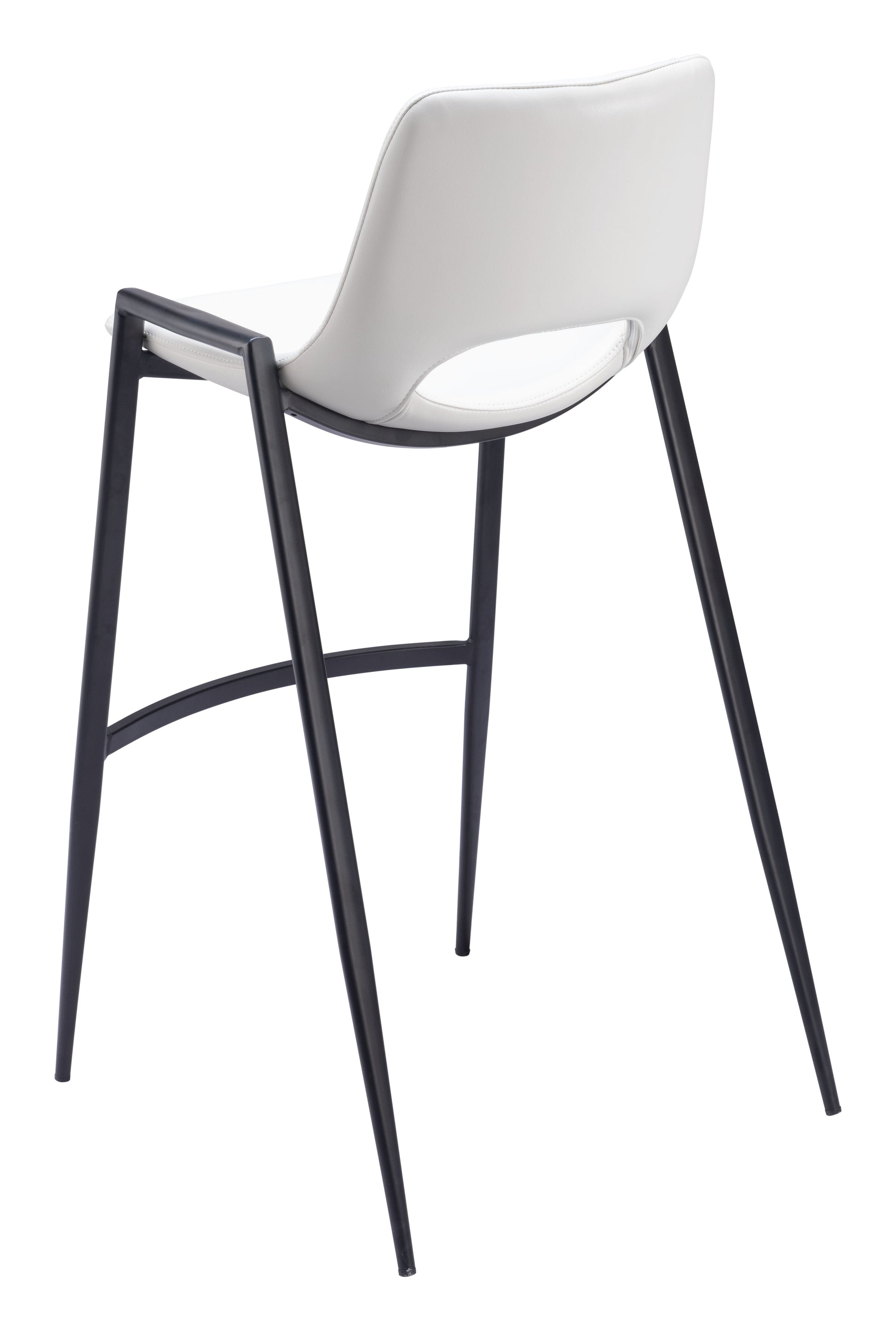 Desi White Barstool (Set of 2) - Ornate Home