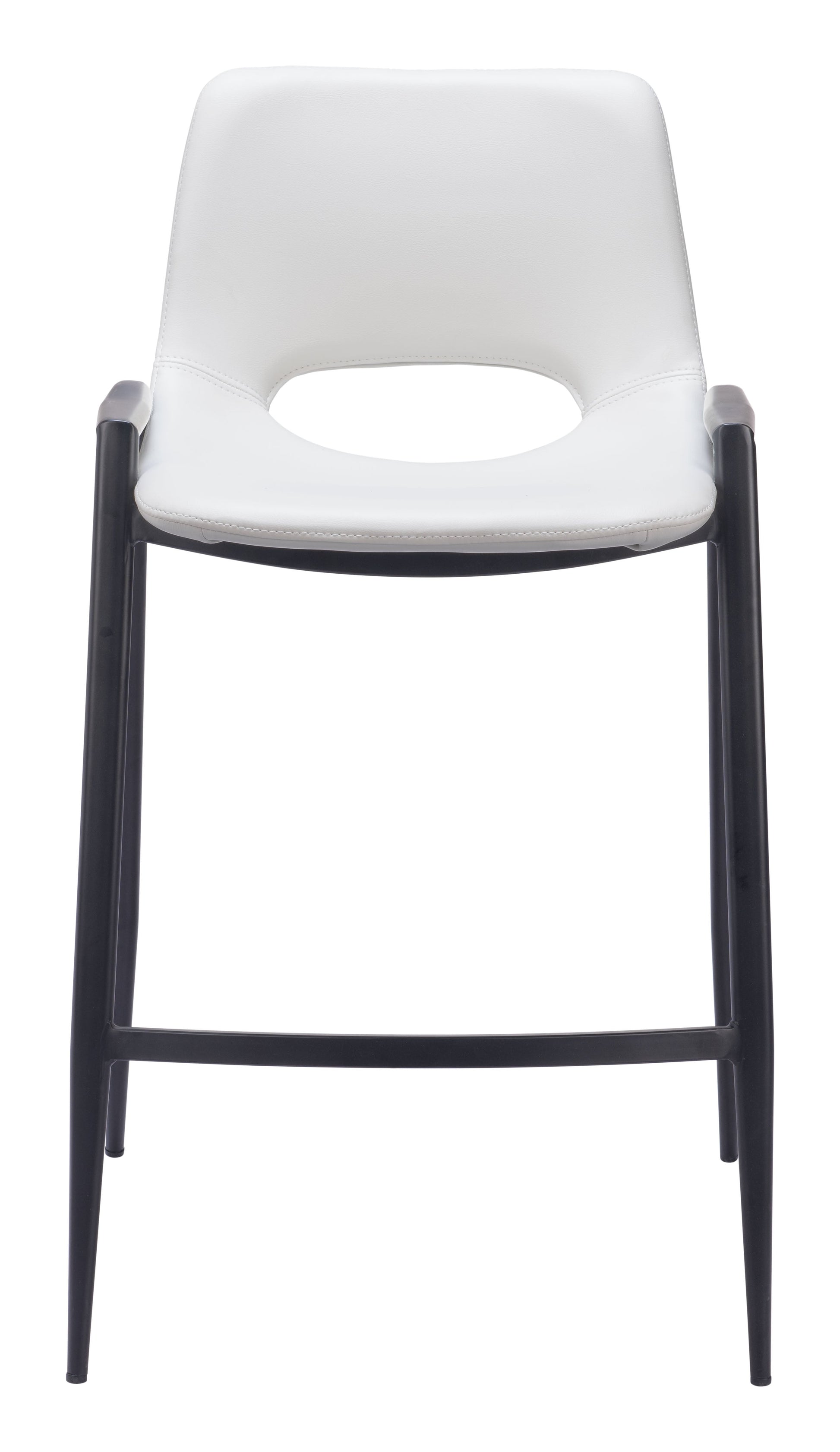 Desi White Counter Stool (Set of 2) - Ornate Home