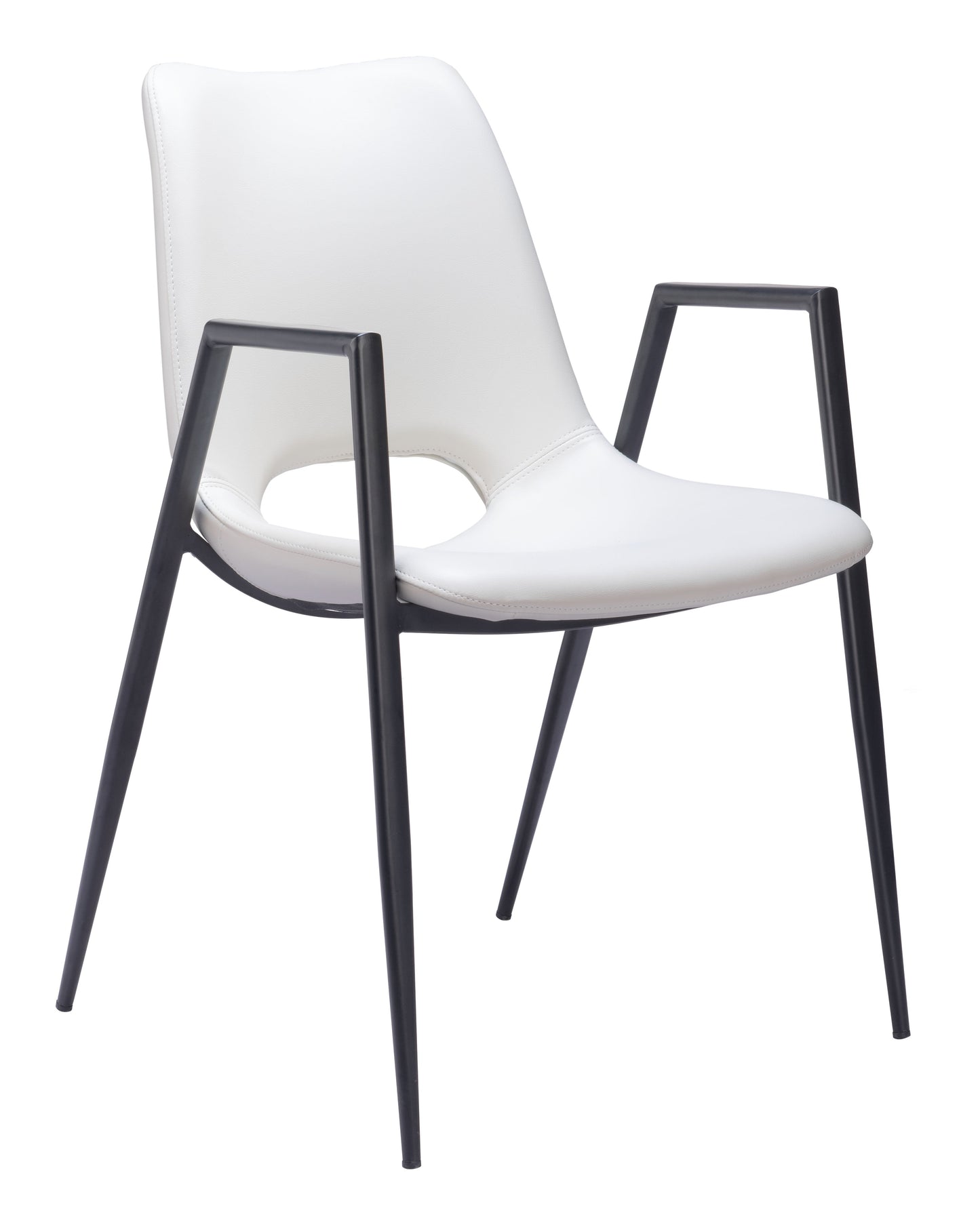 Desi White Dining Chair (Set of 2) - Ornate Home
