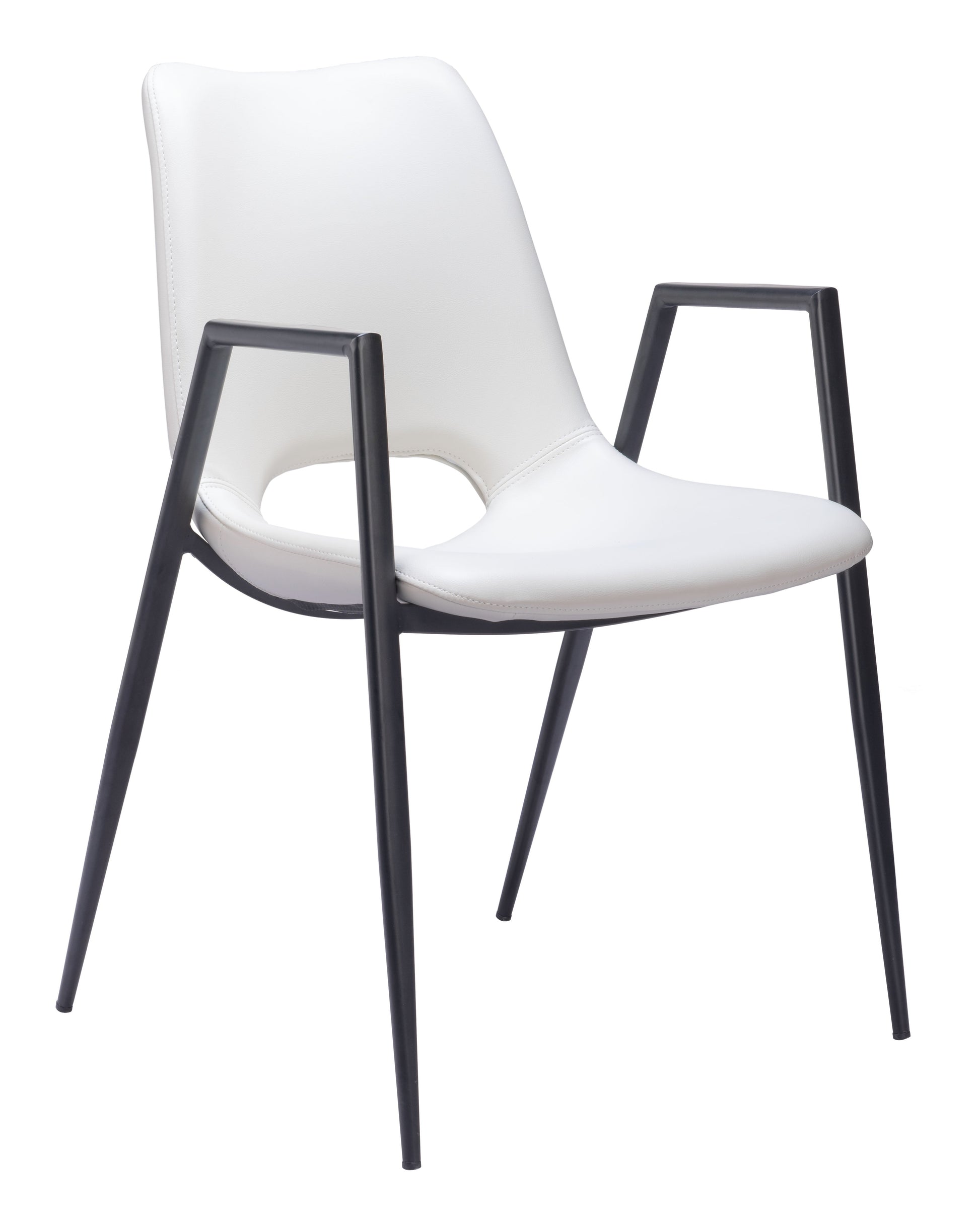 Desi White Dining Chair (Set of 2) - Ornate Home