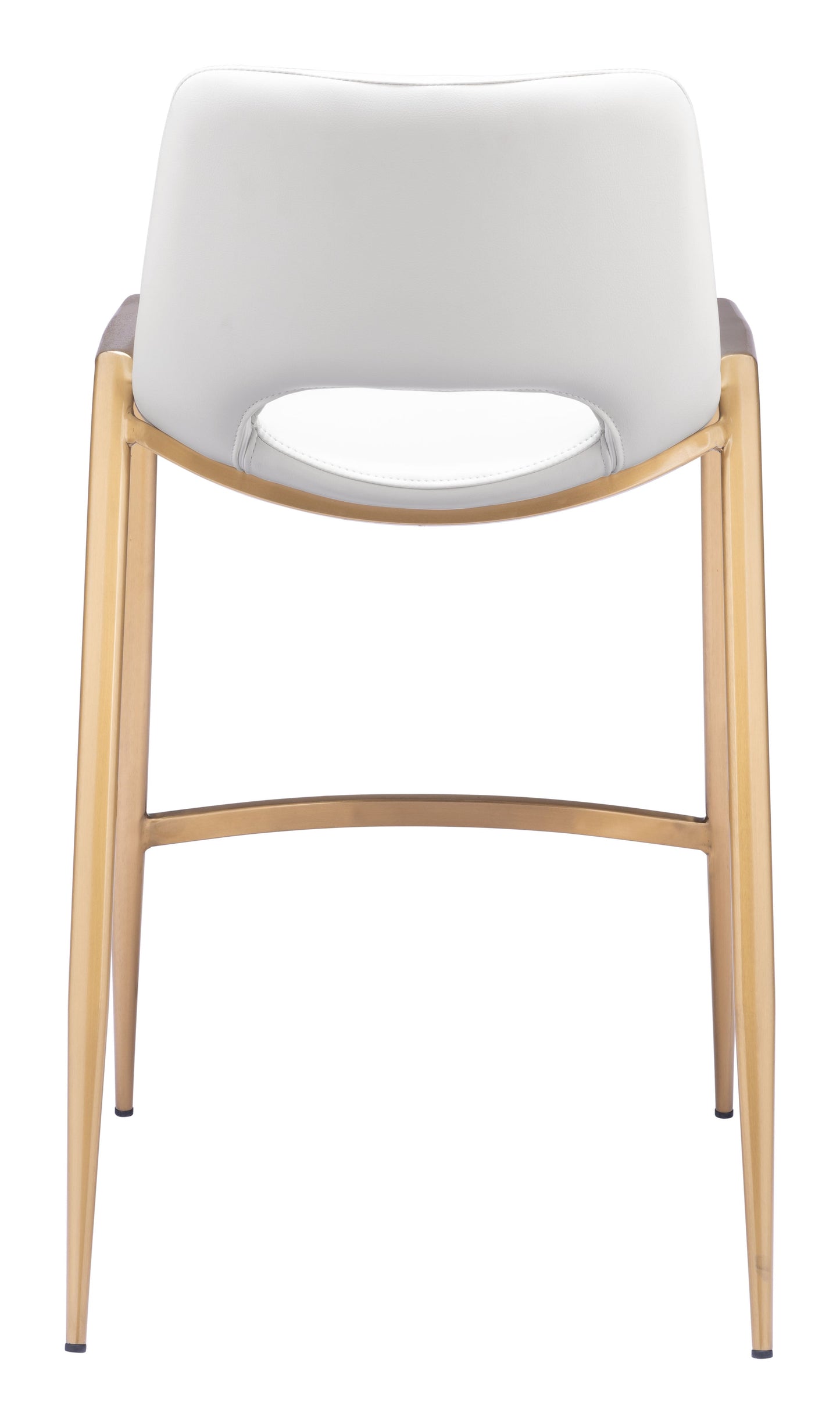 Desi White & Gold Counter Stool (Set of 2) - Ornate Home