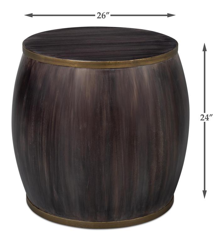 Details Brown Side Table - Ornate Home