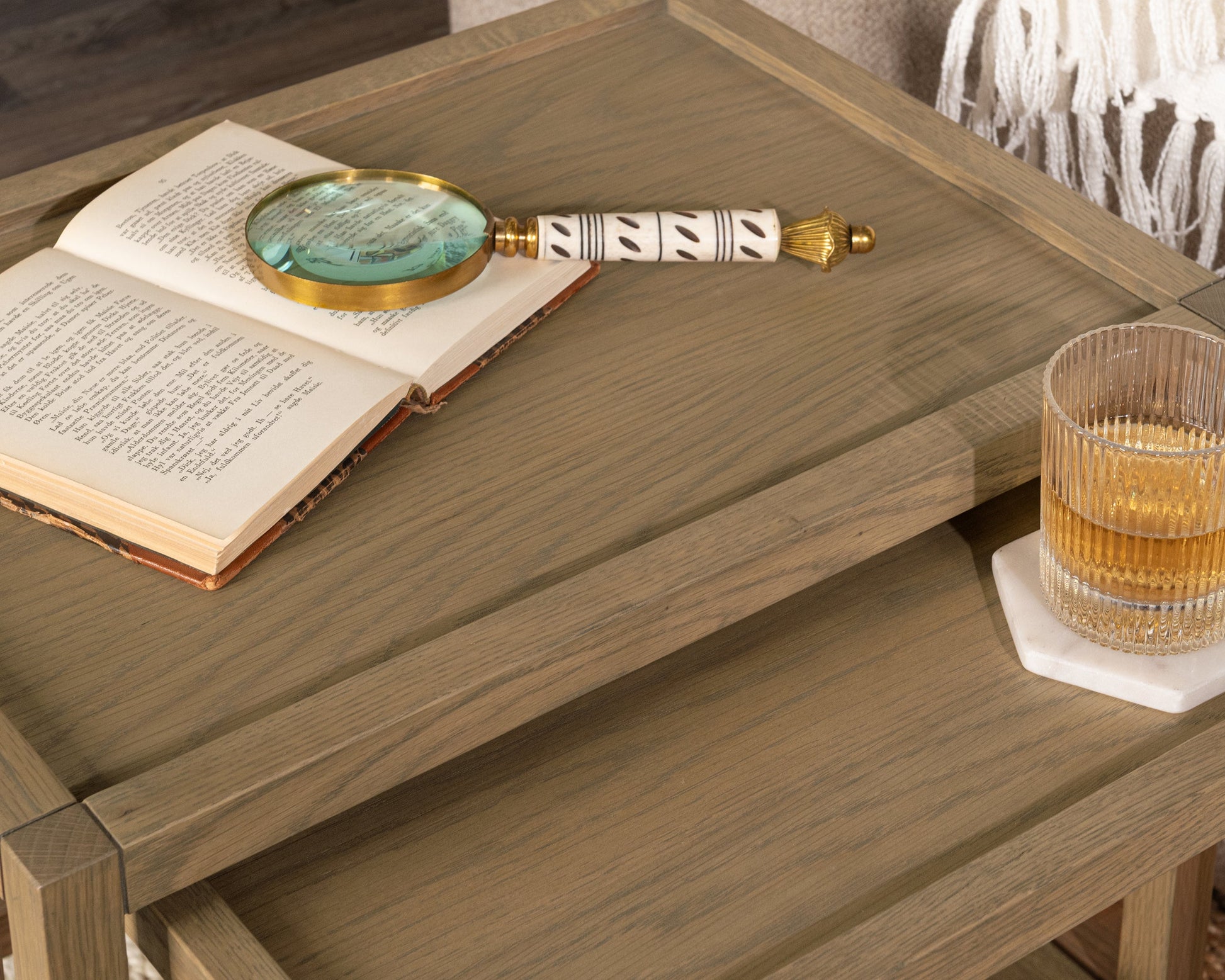 Devin Khaki Mist Nesting Accent Tables - Ornate Home