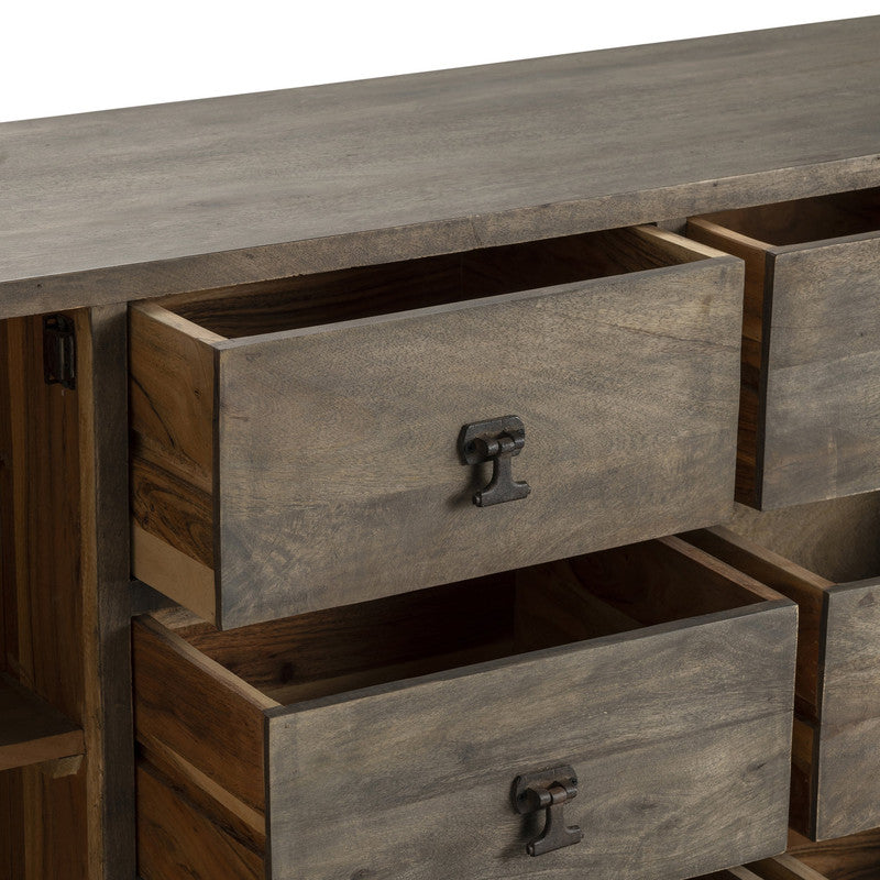 Devonshire Brown/Black Sideboard - Ornate Home