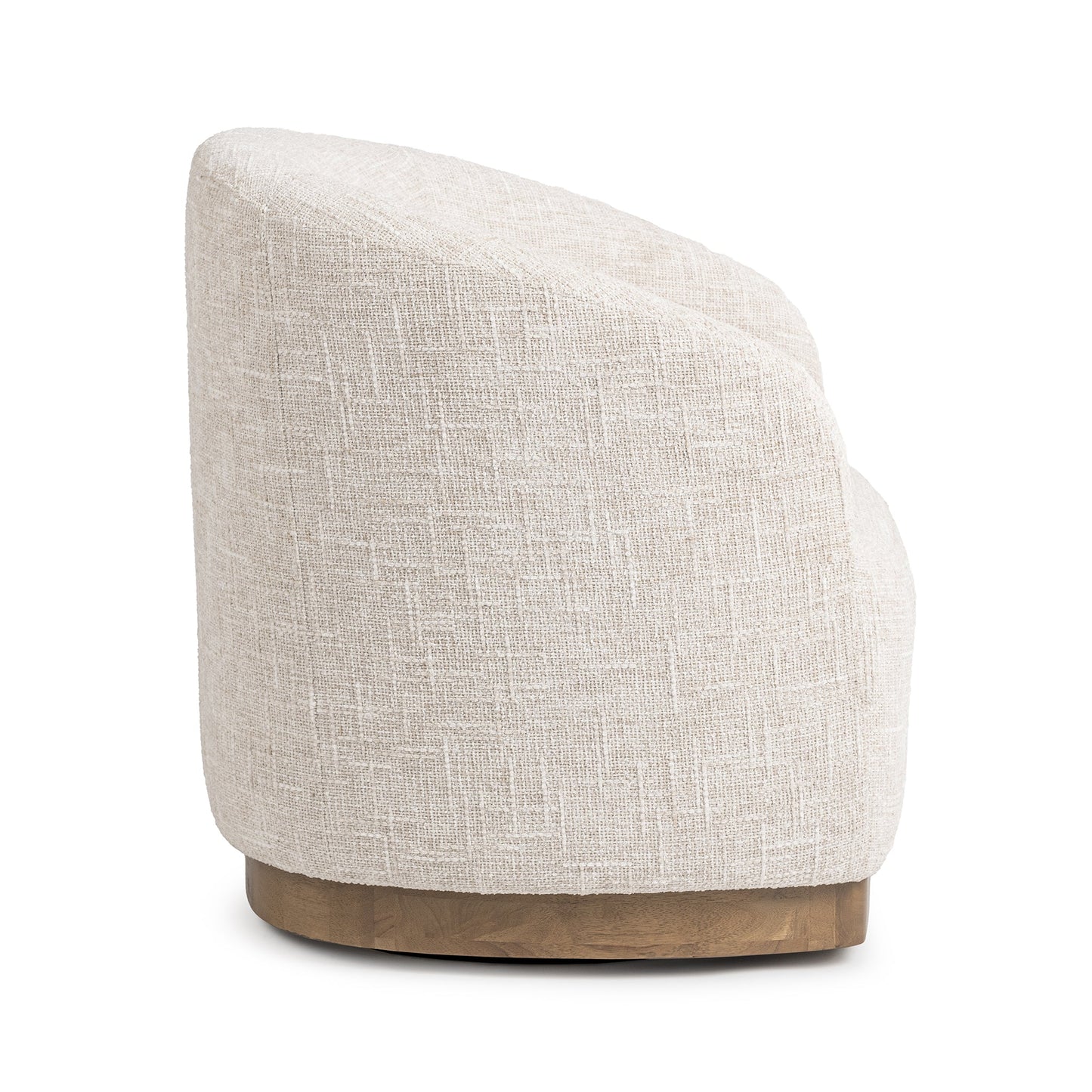 Diah Toasted Linen Swivel Accent Chair - Ornate Home