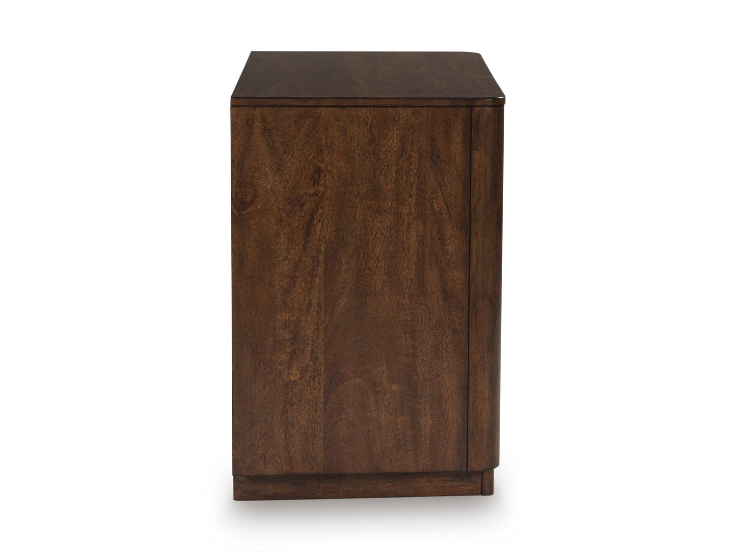 Dilenno Dark Brown Two Drawer Nightstand- Viva Furn