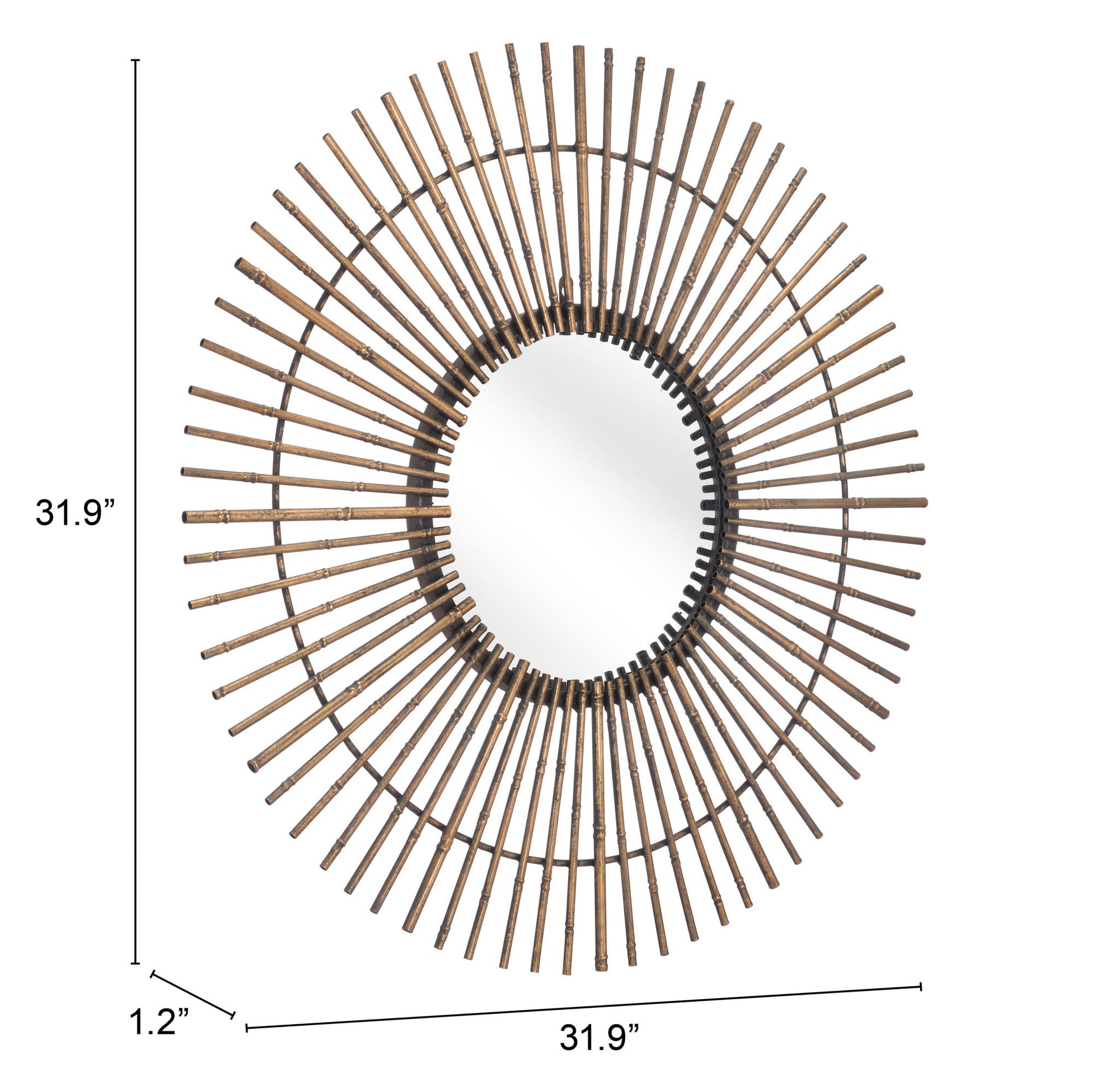 Dimond Gold Mirror - Ornate Home