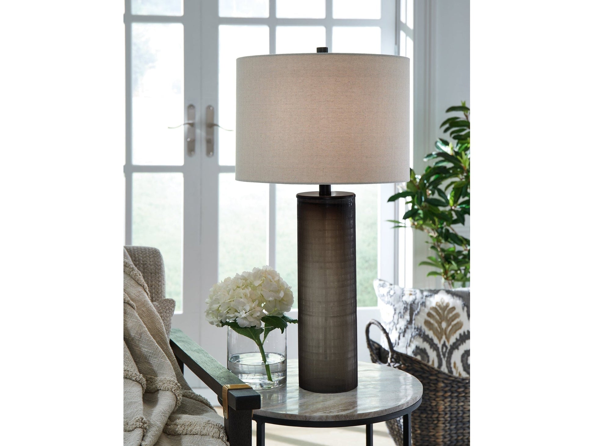 Dingerly Brown Table Lamp (Set of 2)- Viva Furn