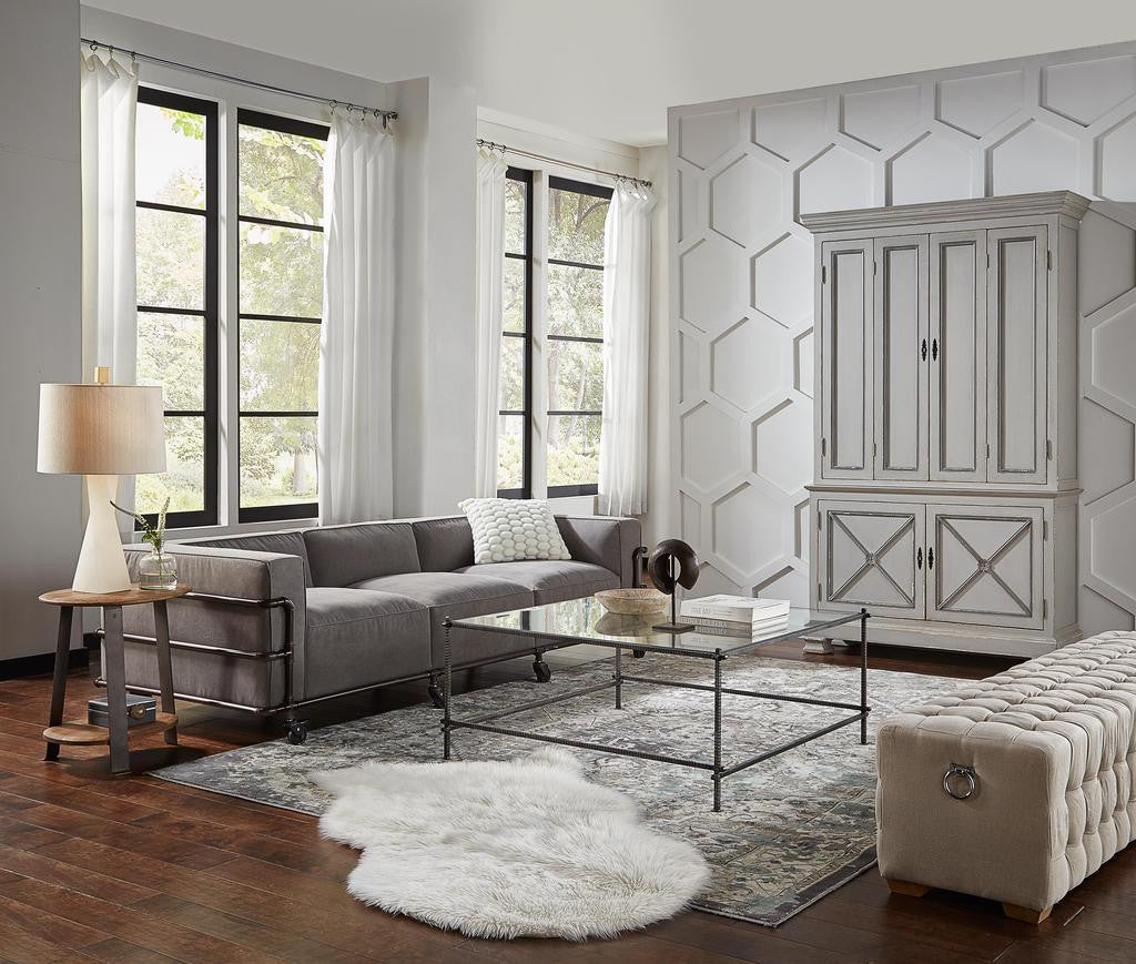 Directoire Grey Painted Style Cupboard - Ornate Home