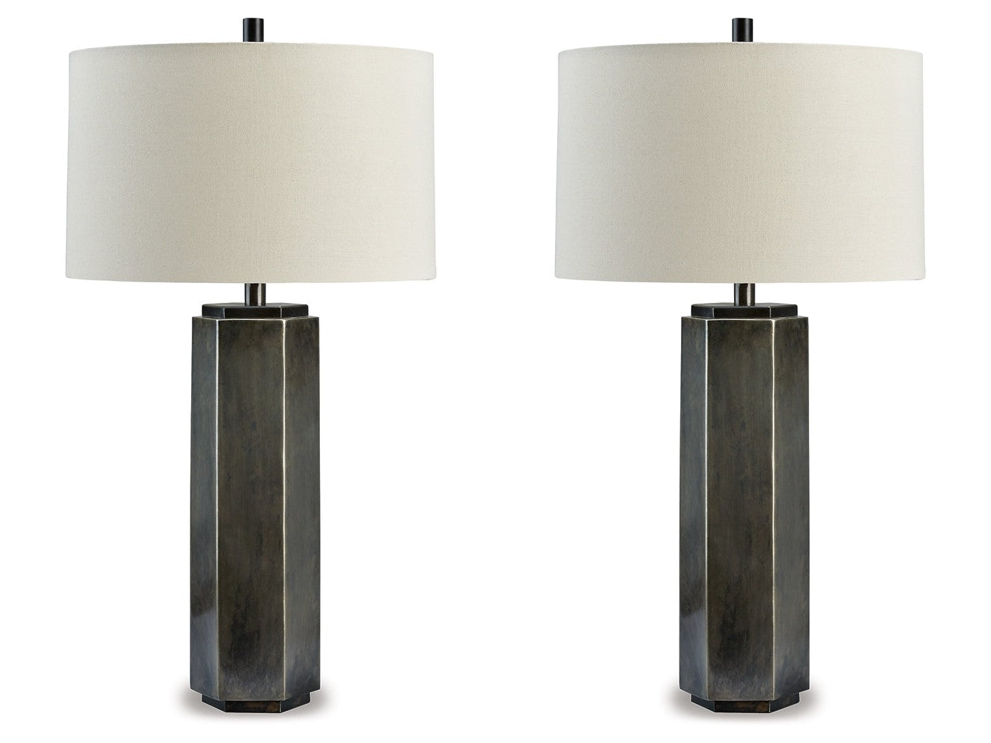 Dirkton Antique Pewter Table Lamp (Set of 2)- Viva Furn