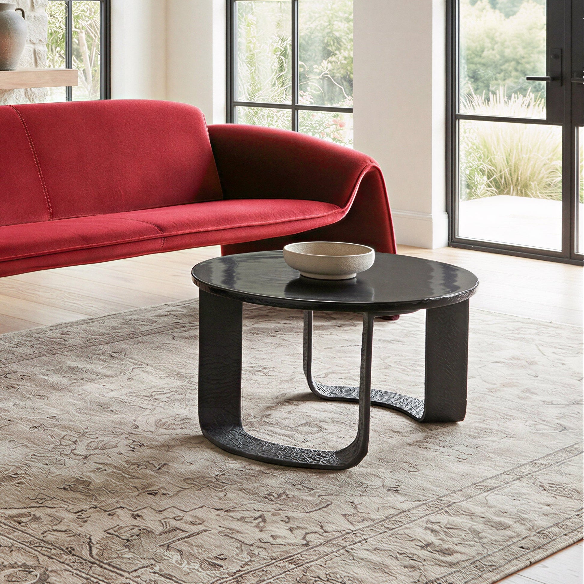 Divin Black Coffee Table - Ornate Home
