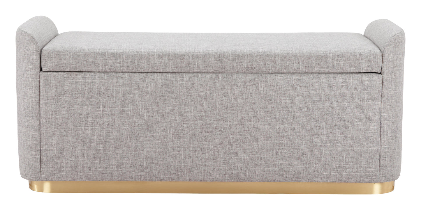 Dobo Gray Storage Bench - Ornate Home