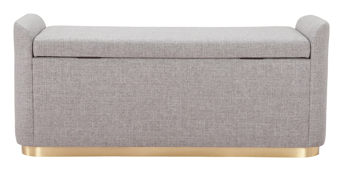 Dobo Gray Storage Bench - Ornate Home