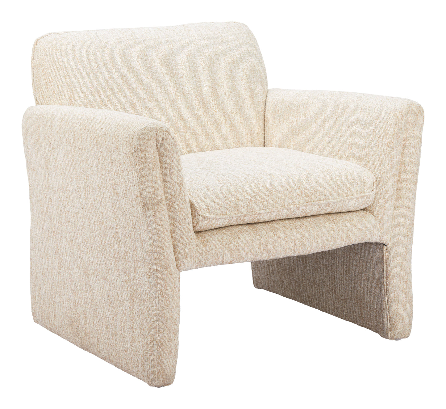 Dobra Oatmeal Beige Accent Chair - Ornate Home