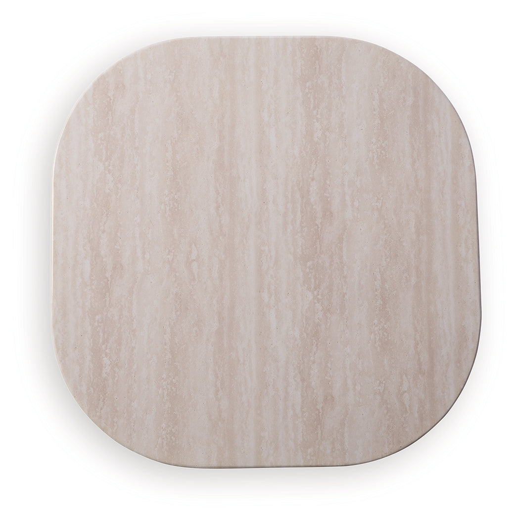Dolan Creek Beige/Brown Square End Table- Viva Furn