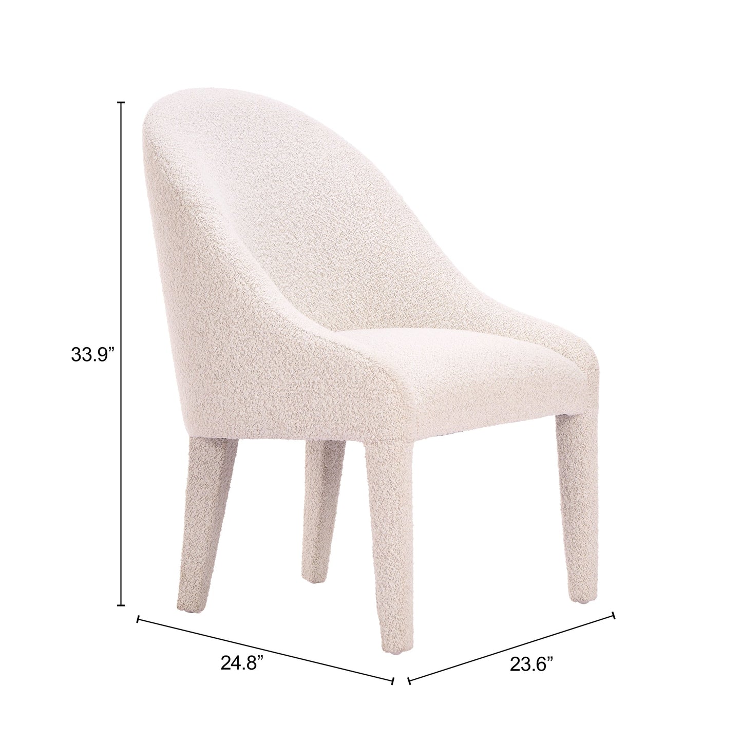 Domo Ivory Dining Chair - Ornate Home