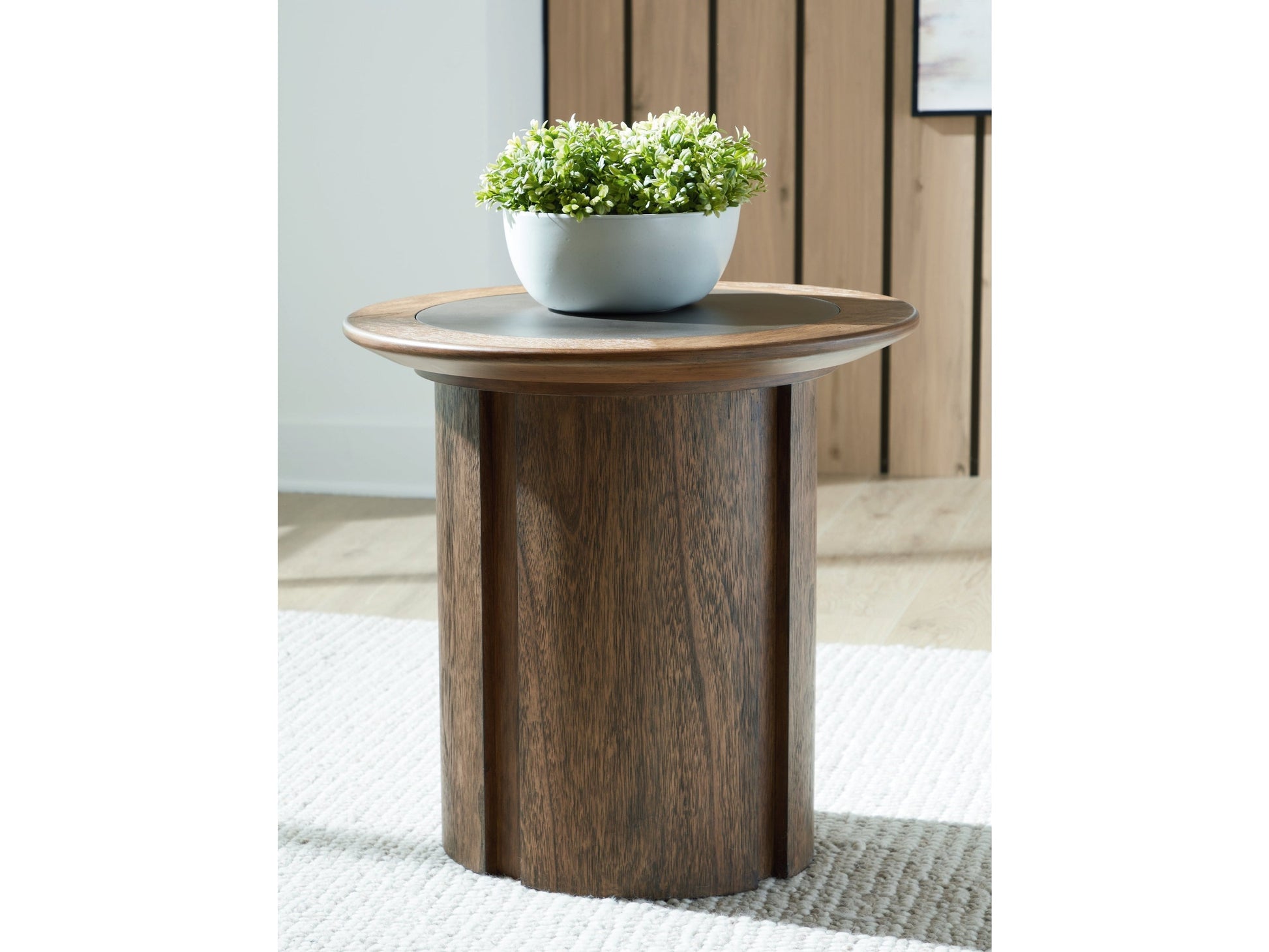 Dontayne Warm Brown End Table- Viva Furn