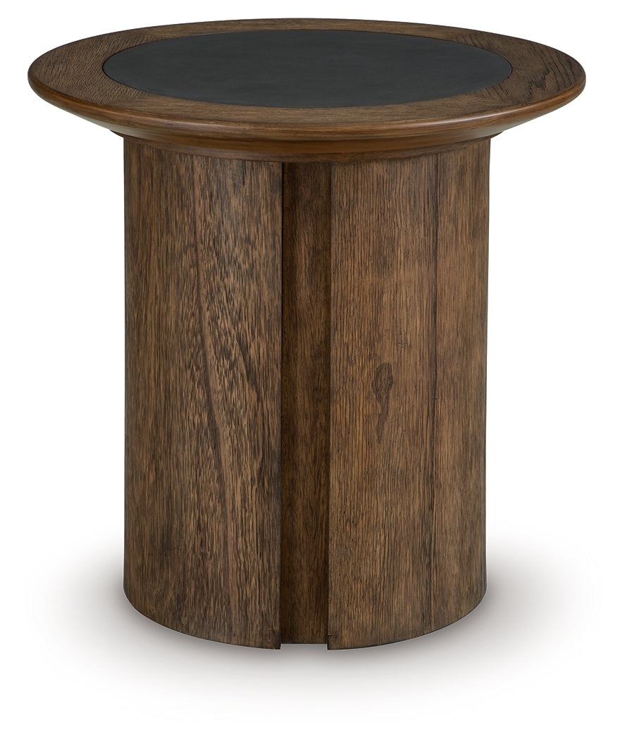 Dontayne Warm Brown End Table- Viva Furn