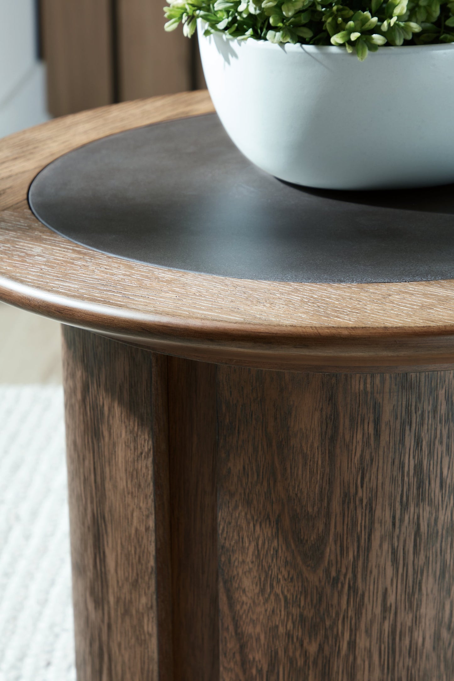 Dontayne Warm Brown End Table- Viva Furn