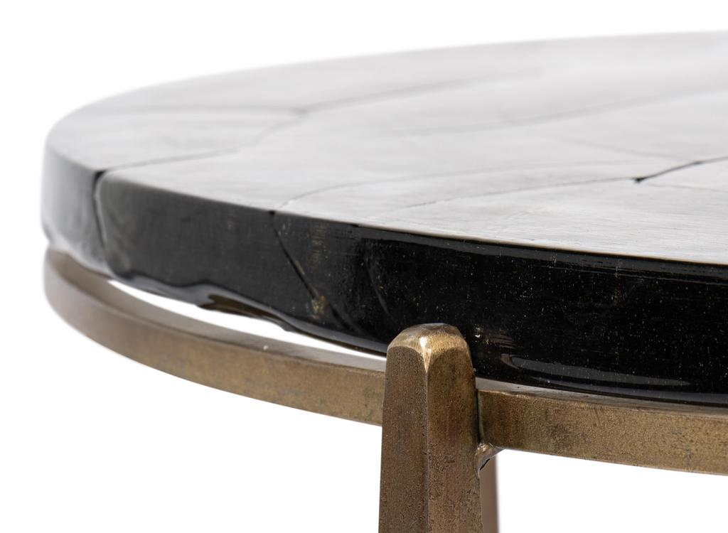Dorsey Bronze Round Coffee Table - Ornate Home