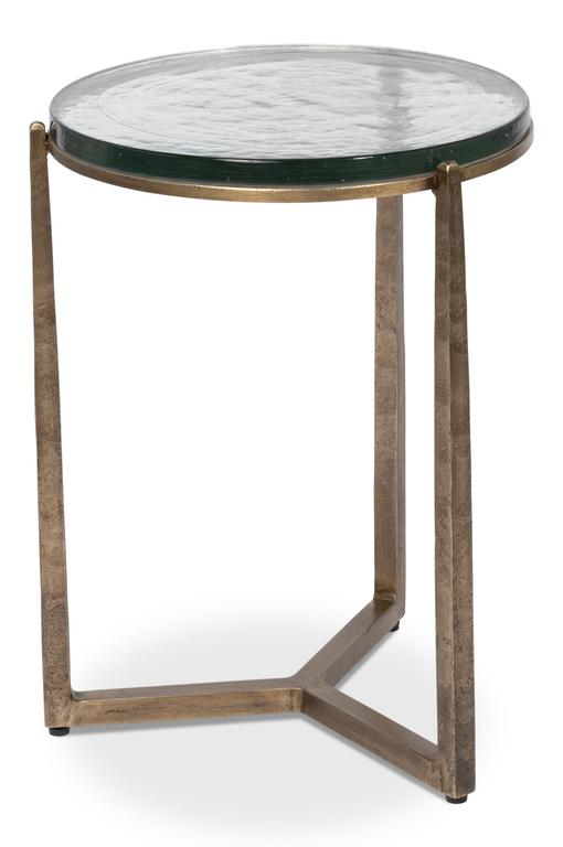 Dorsey Bronze Round Side Table - Ornate Home