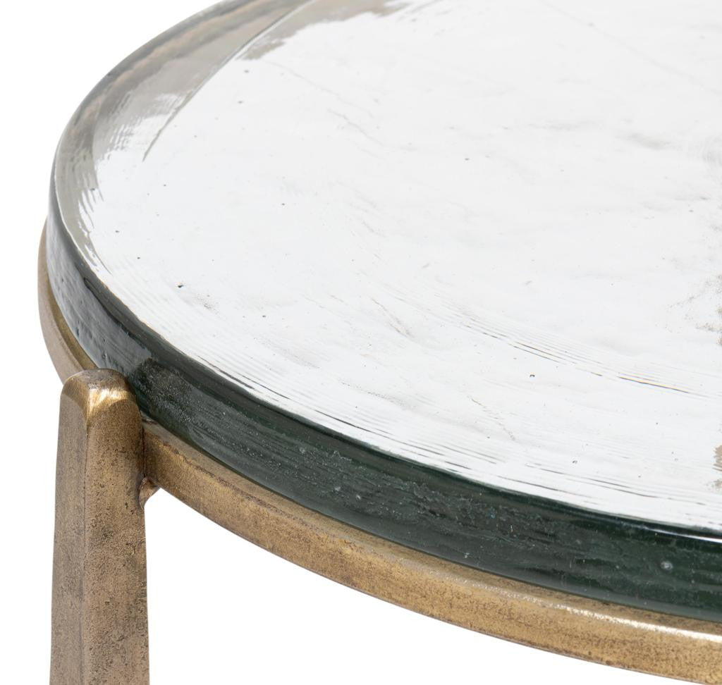 Dorsey Bronze Round Side Table - Ornate Home