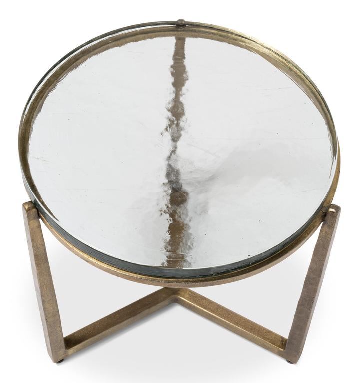 Dorsey Bronze Round Side Table - Ornate Home