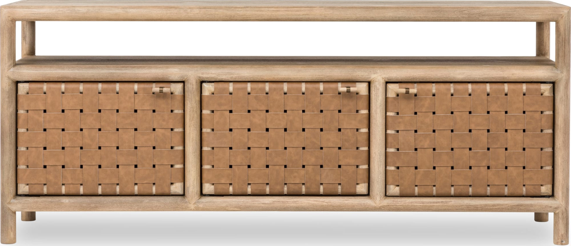 Dorsey Granola 72W Woven Entertainment Console - Ornate Home