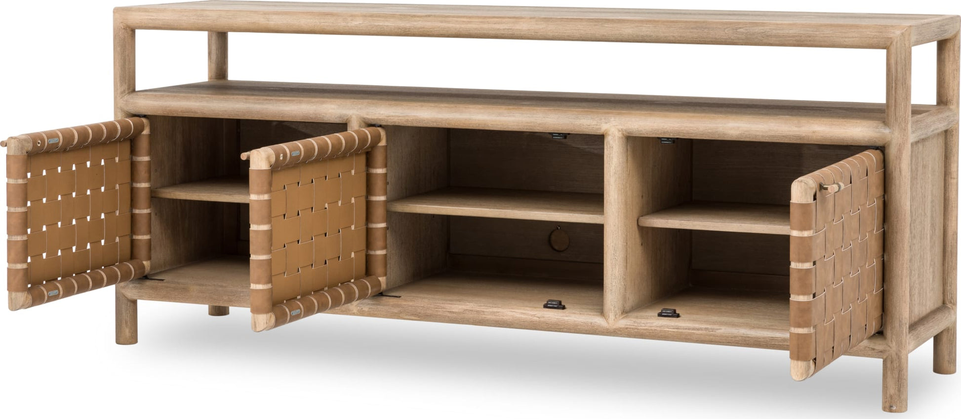 Dorsey Granola 72W Woven Entertainment Console - Ornate Home
