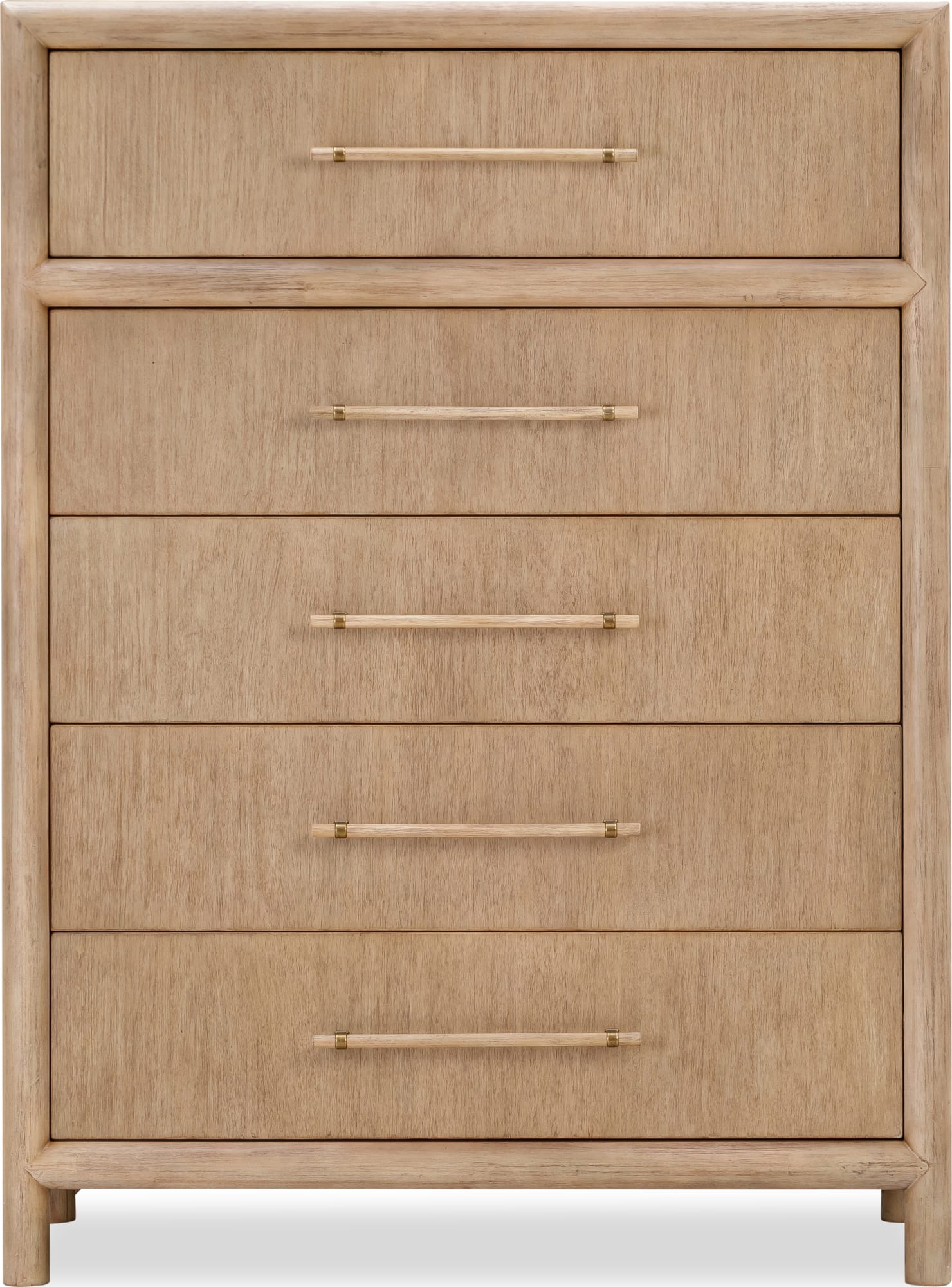 Dorsey Granola Five Drawer Chest - Ornate Home