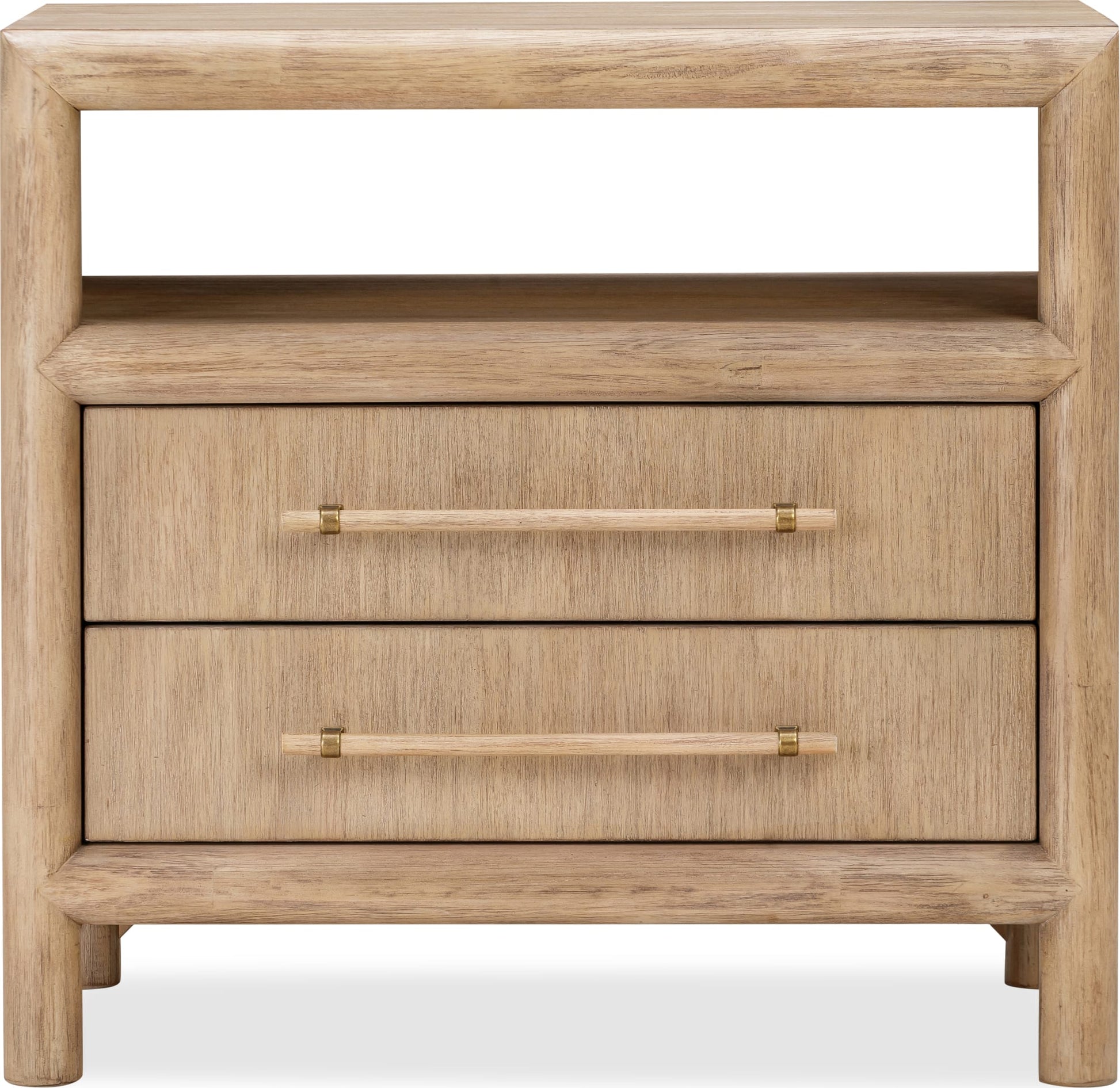 Dorsey Granola Two Drawer USB-charging Nightstand in Granola - Ornate Home